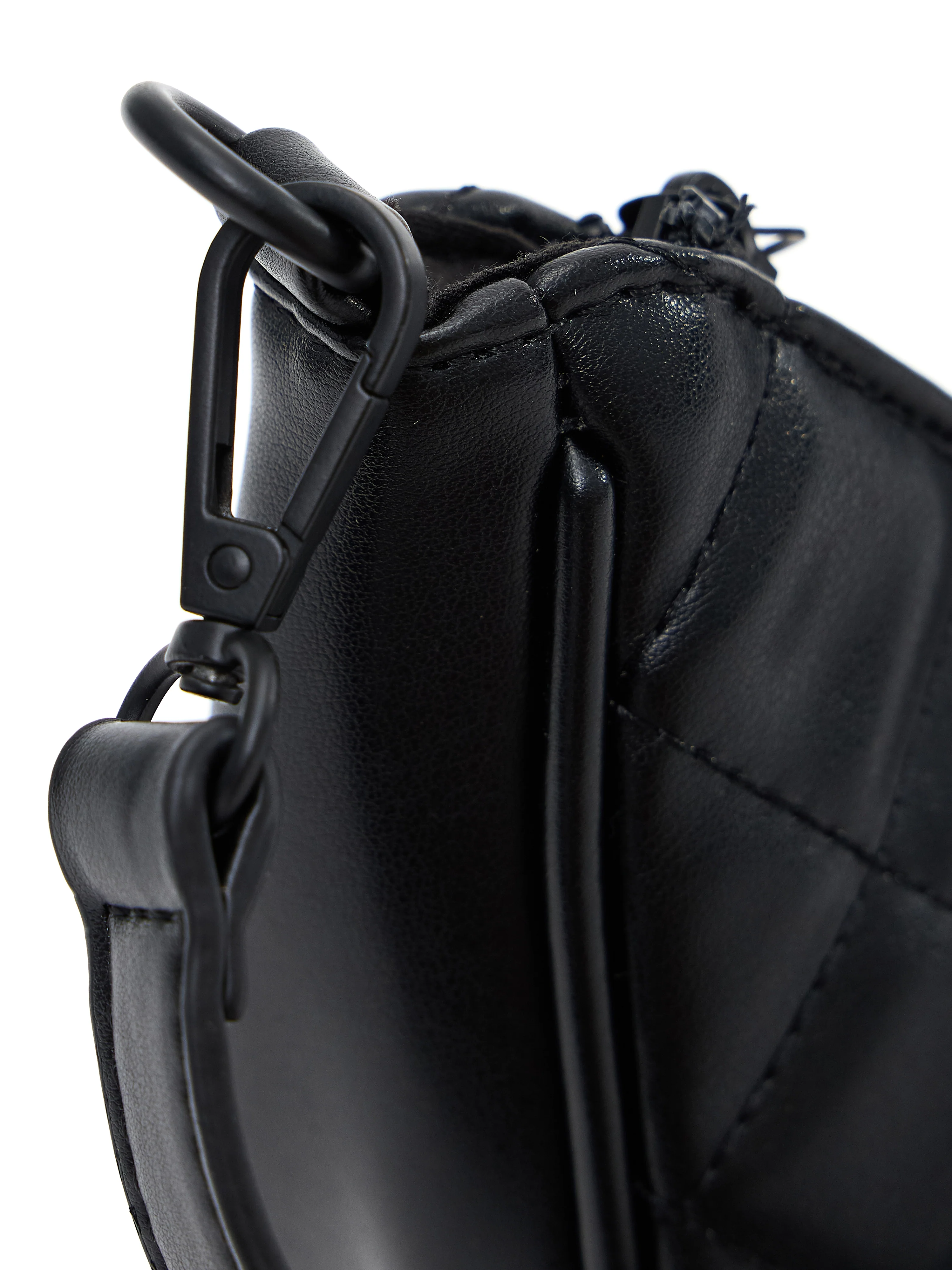 Quilted Crossbody Purse - Onyx Black - Image 9