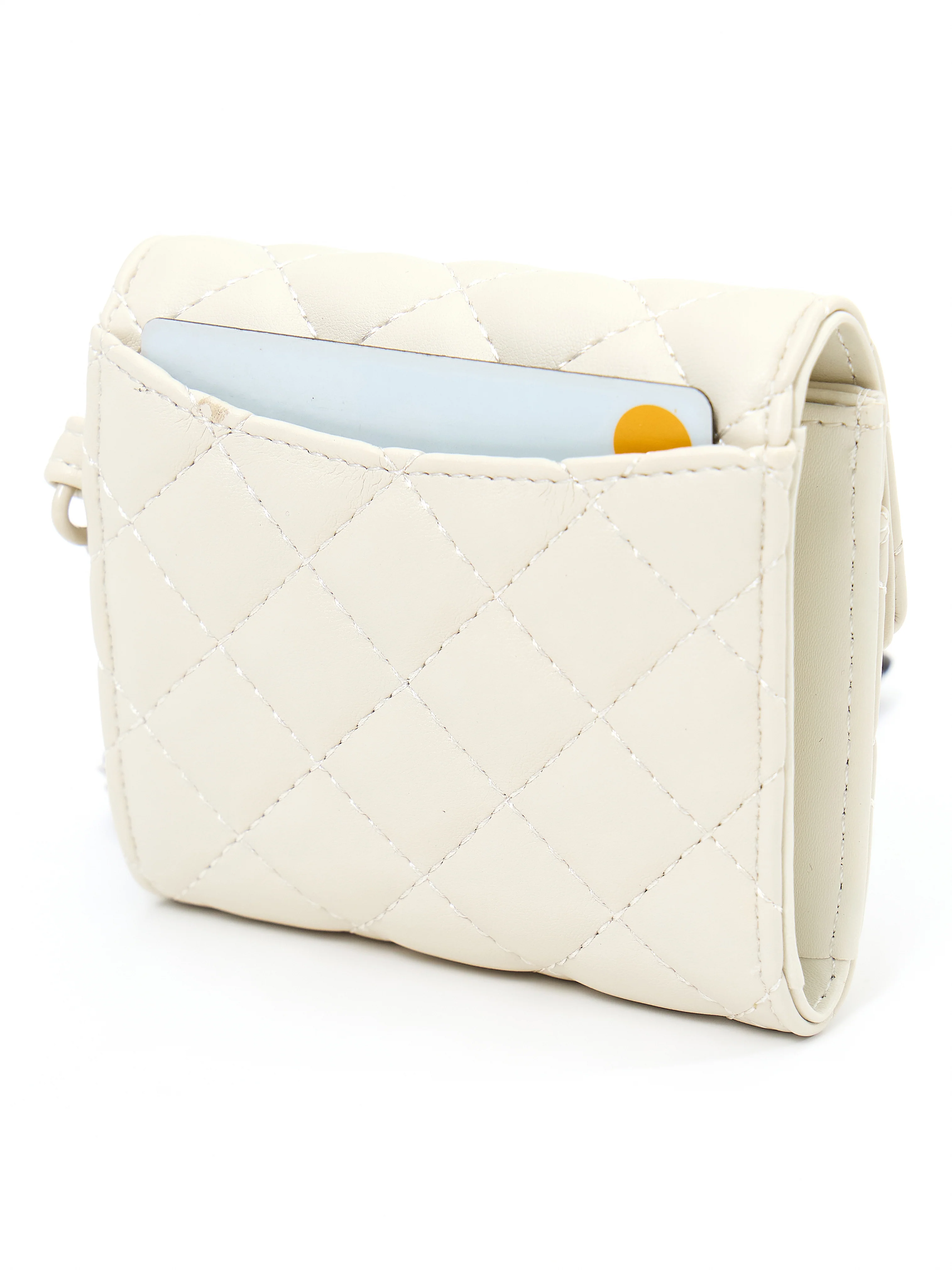 Quilted Wallet - Bone - Image 6
