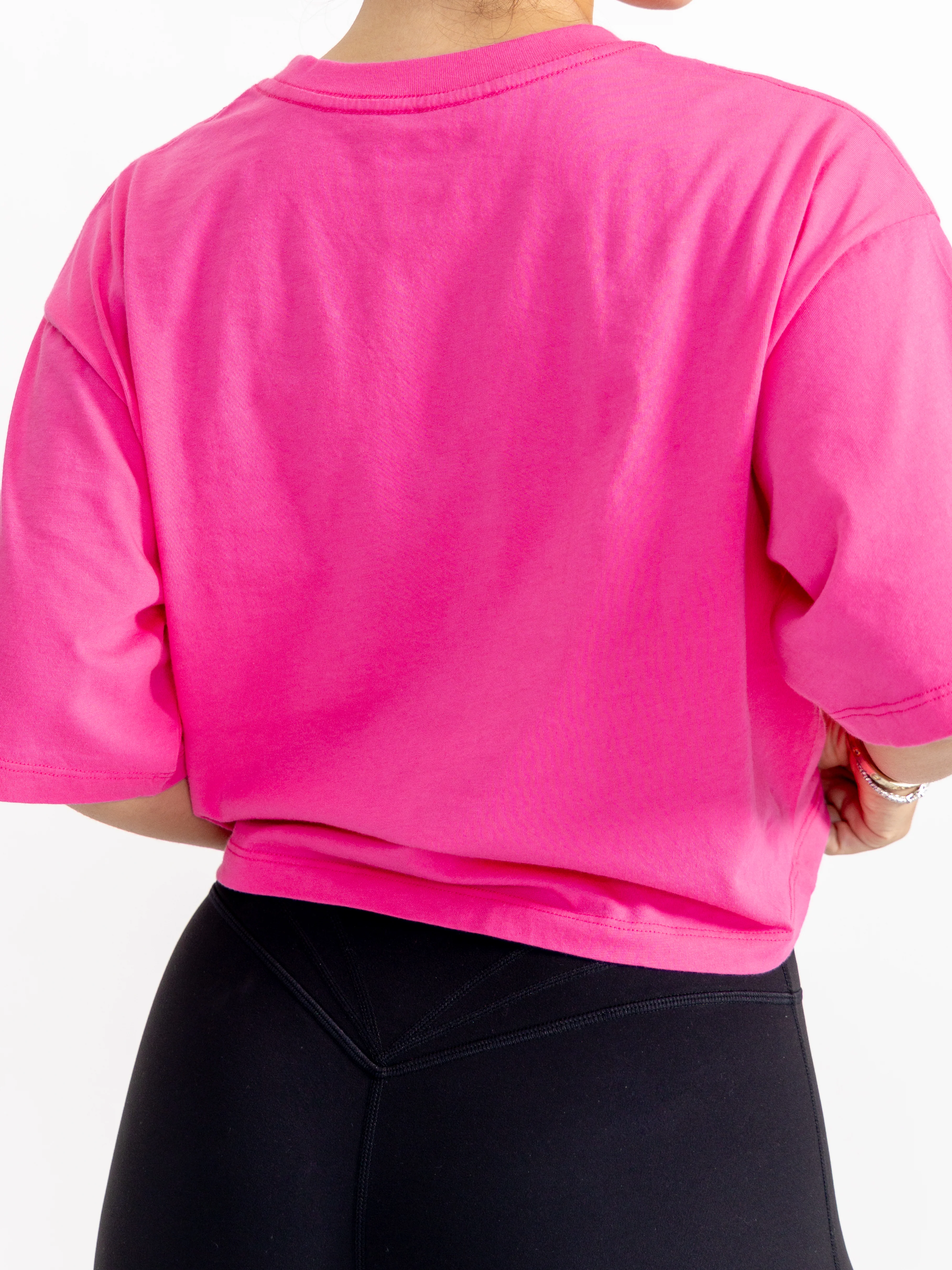 Rep Crop Tee - Pink Crush - Image 5