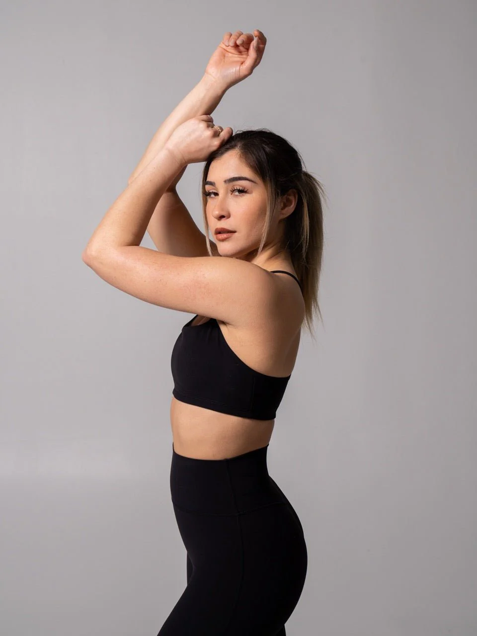 Reversible Sports Bra - Onyx Black and White - Image 2