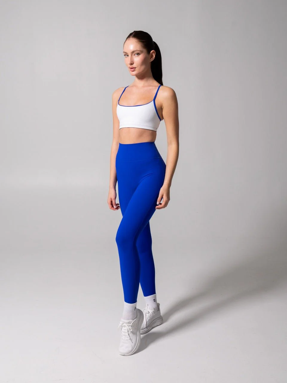 Reversible Sports Bra - Rio Blue and White - Image 4