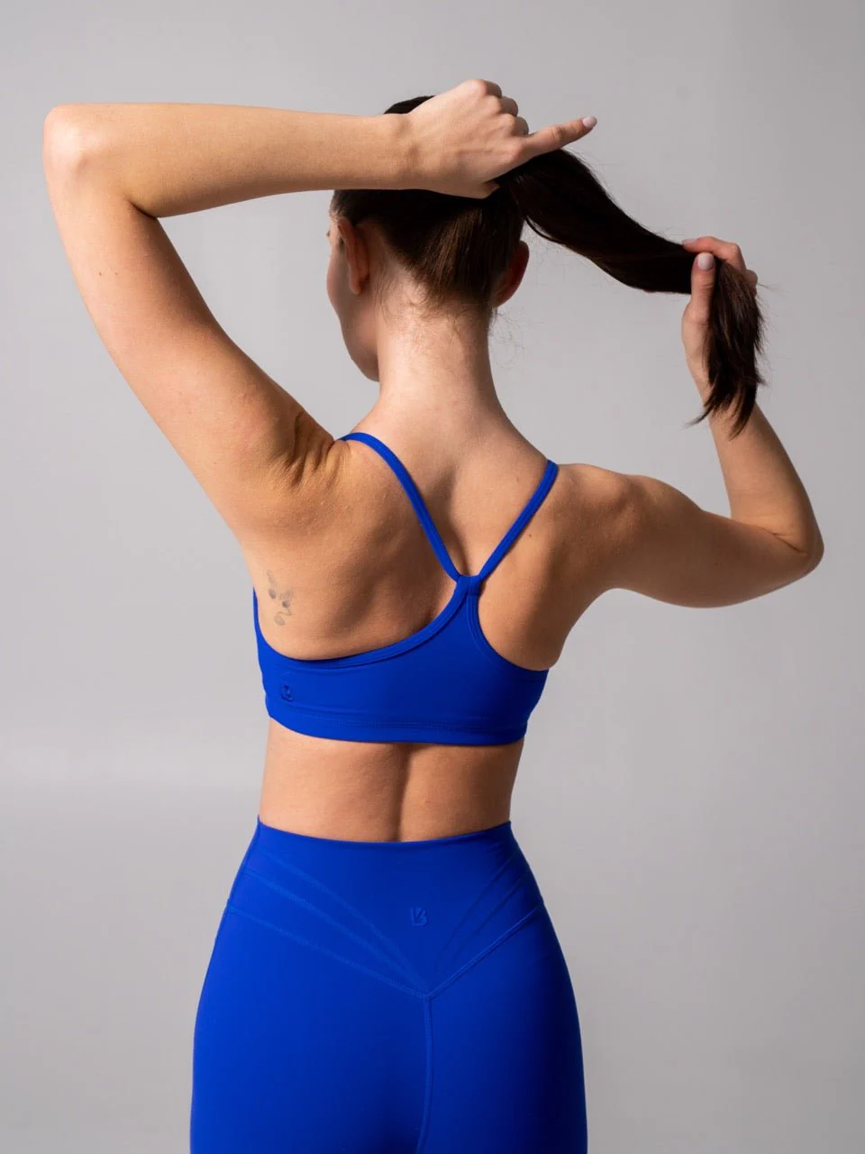 Reversible Sports Bra - Rio Blue and White - Image 7