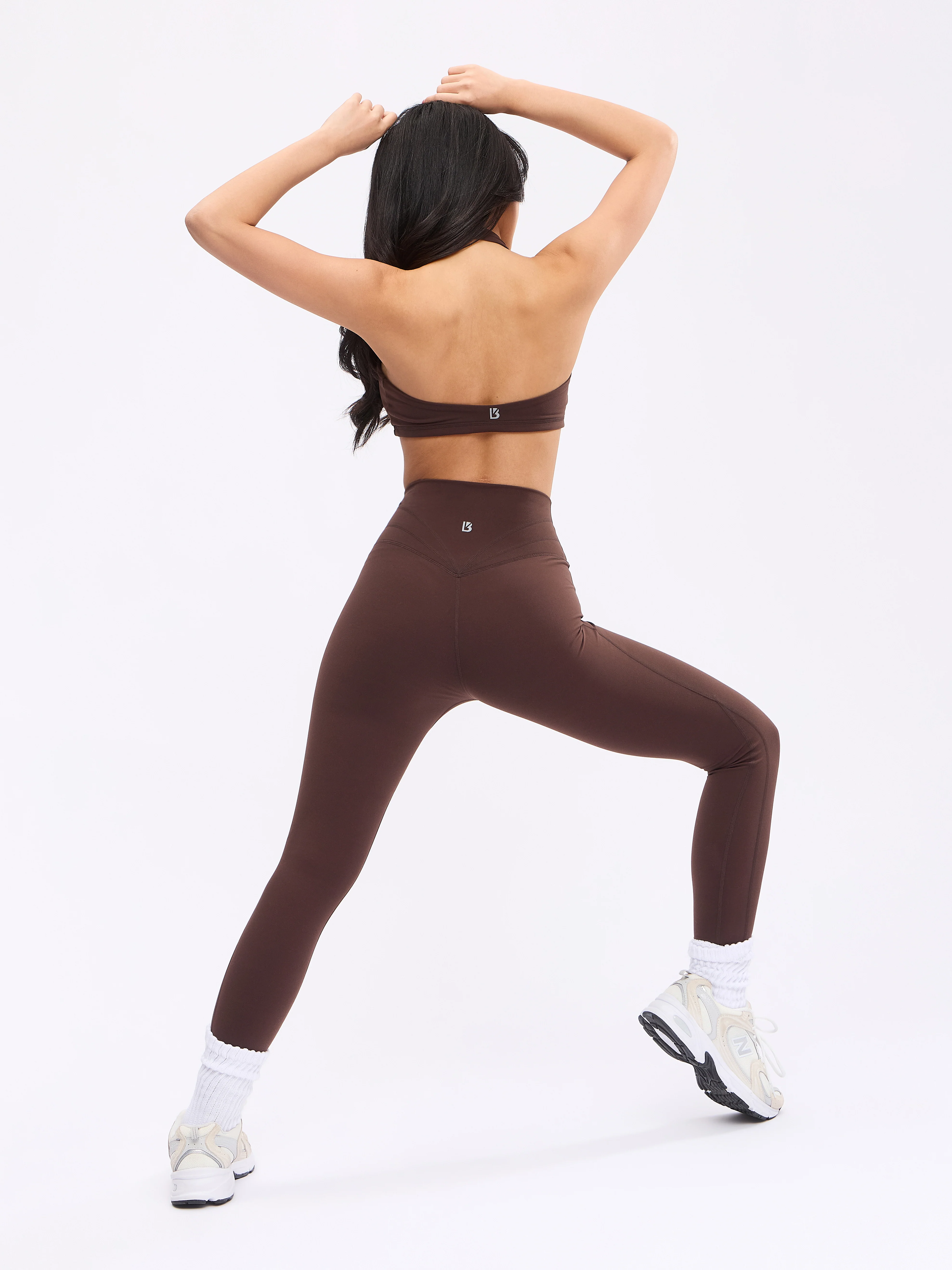 Revolution Halter Sports Bra - Journey Dark Brown - Image 3