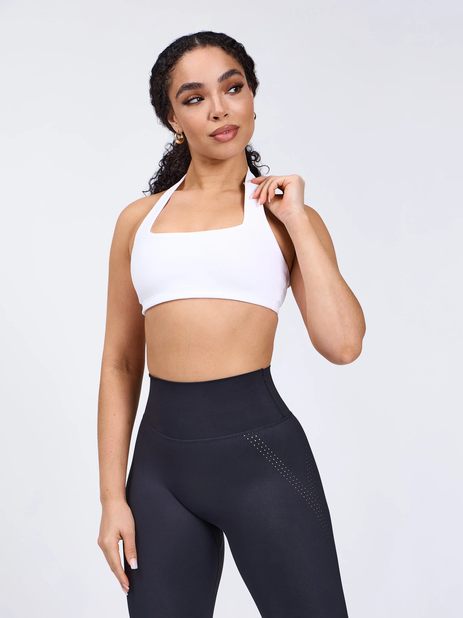 Revolution Halter Sports Bra - White - Image 4
