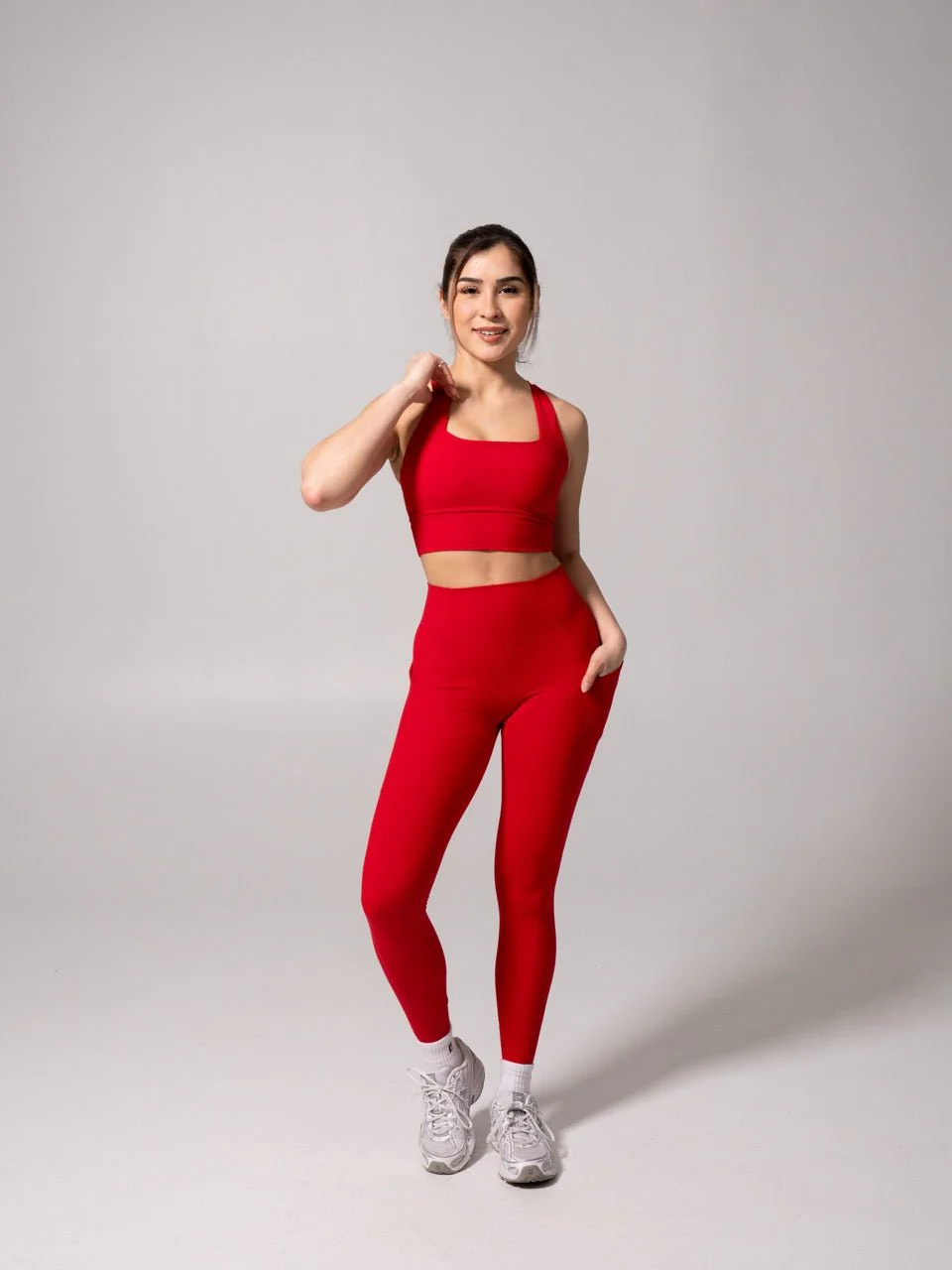 Revolution Sports Bra - Lipstick Red - Image 2