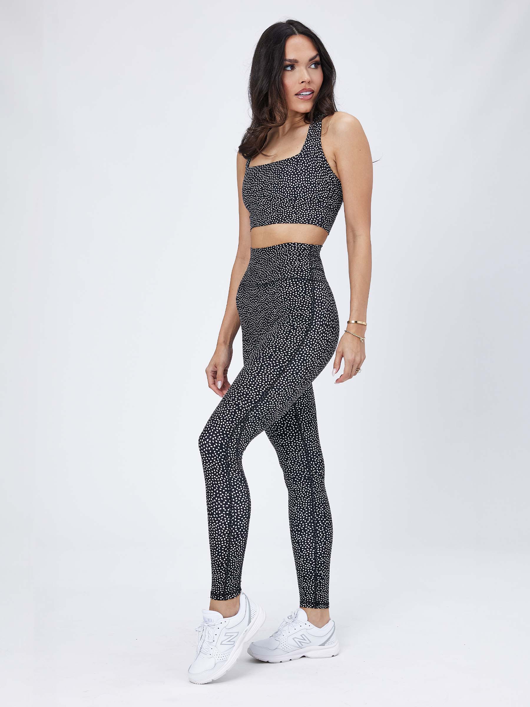 Revolution Sports Bra - Onyx Black Bossy Print - Image 6