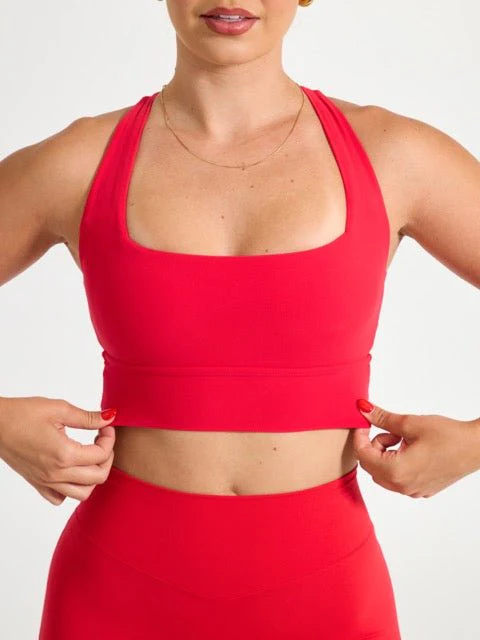 Revolution Sports Bra - Salsa Red - Image 2