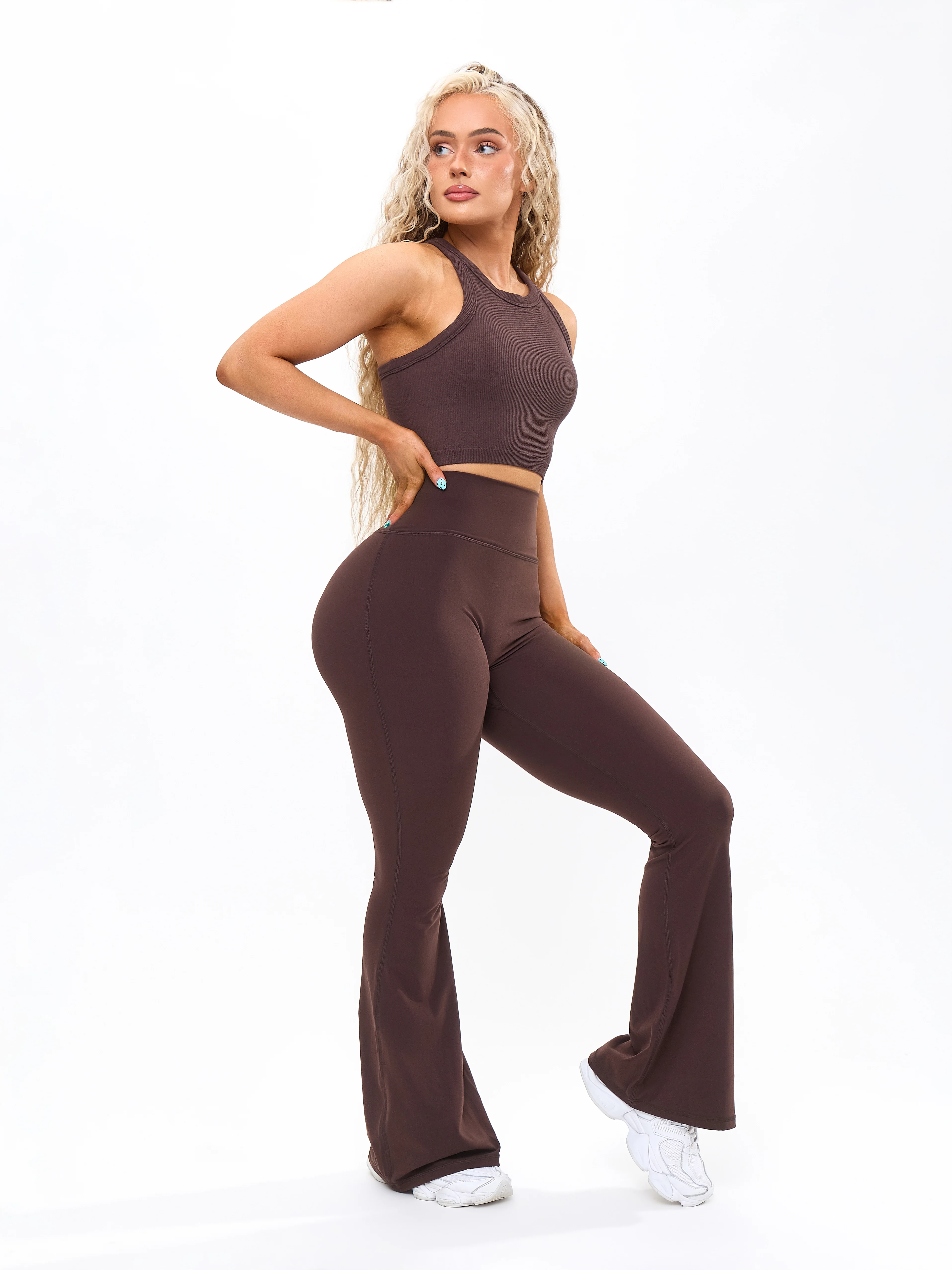 Ribbed Seamless Tank - Journey Dark Brown - Image 4