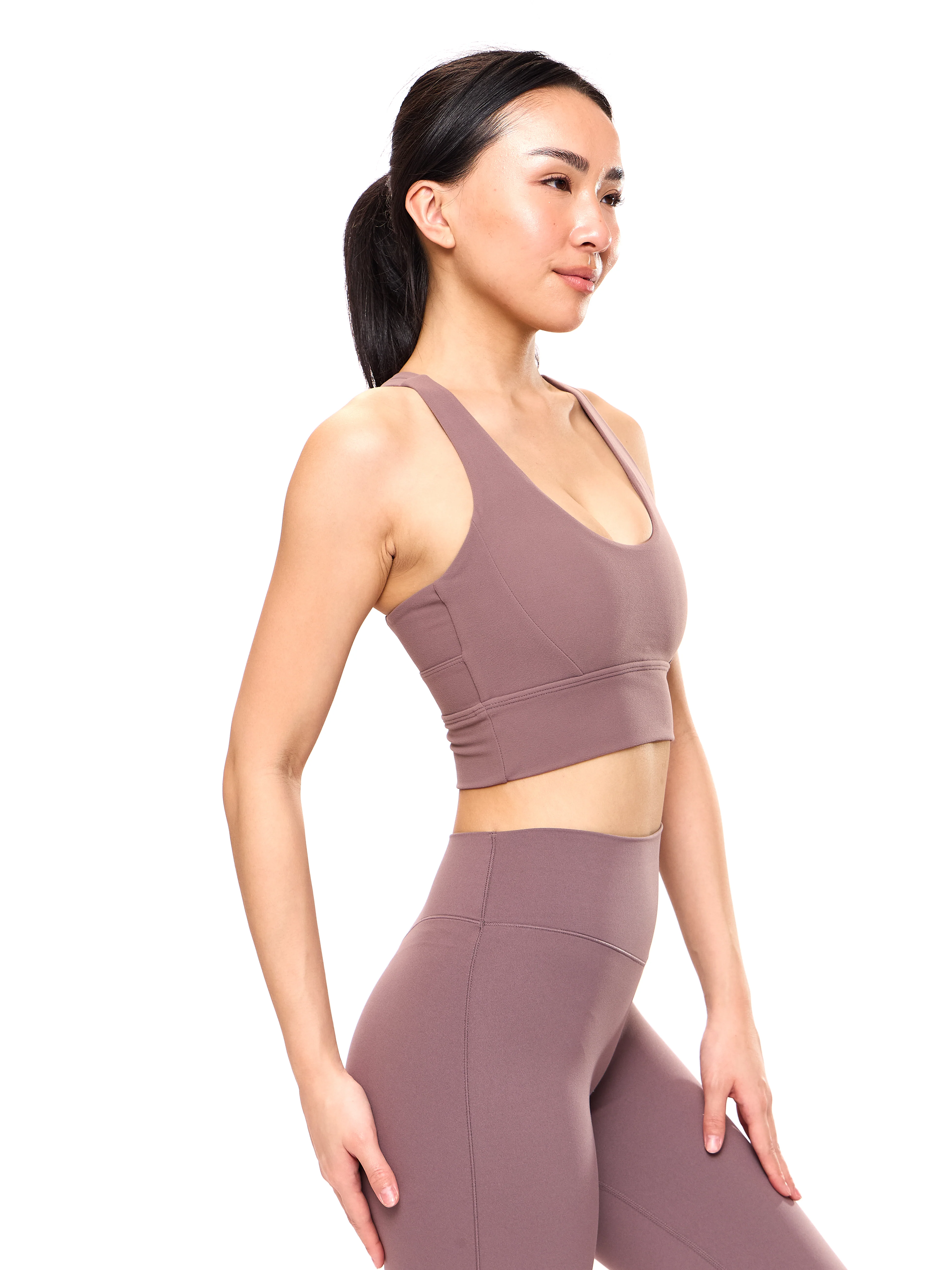 Rosa Sports Bra - Mocha Berry - Image 3