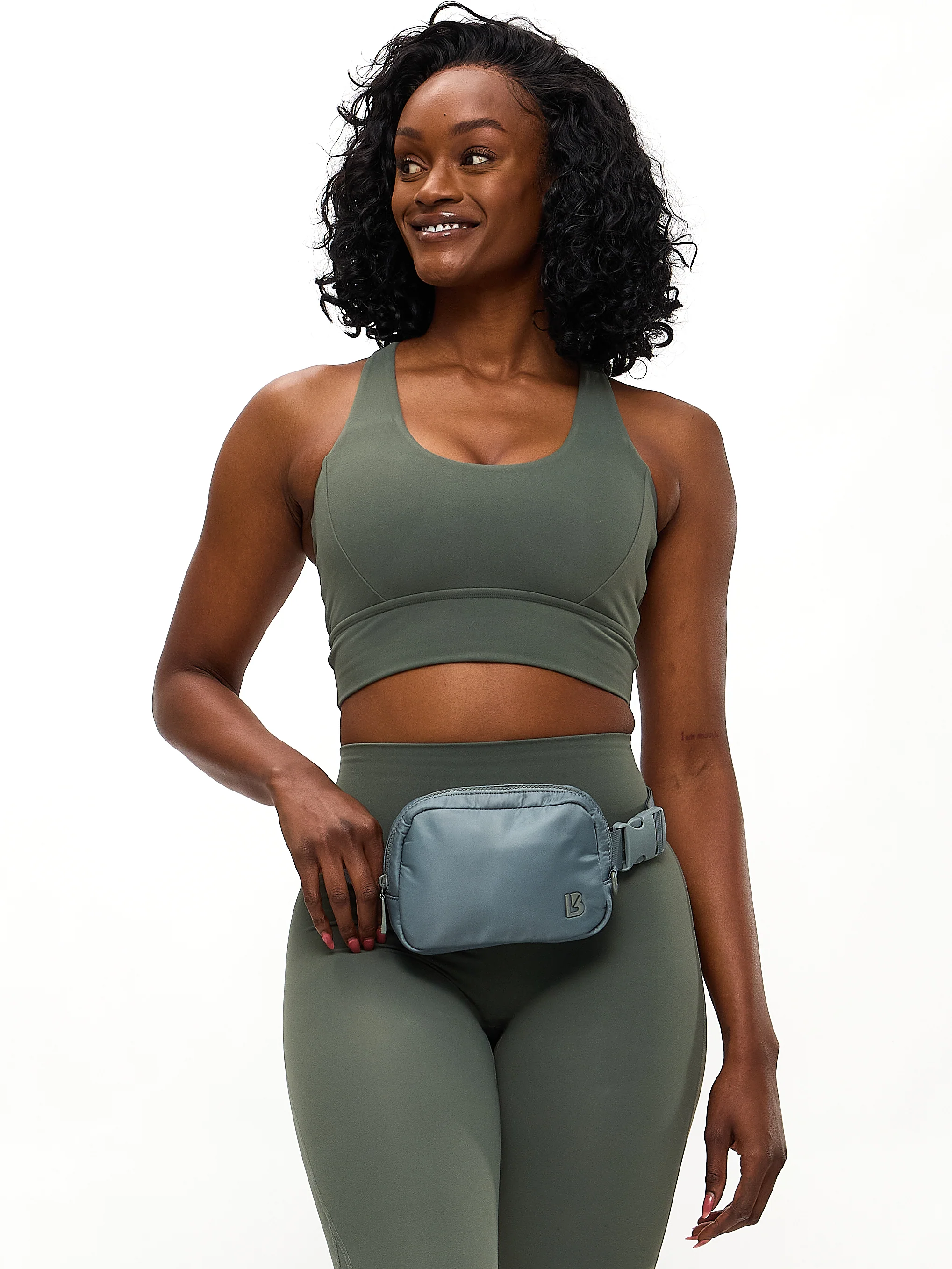 Rosa Sports Bra - Shadow Sage - Image 3