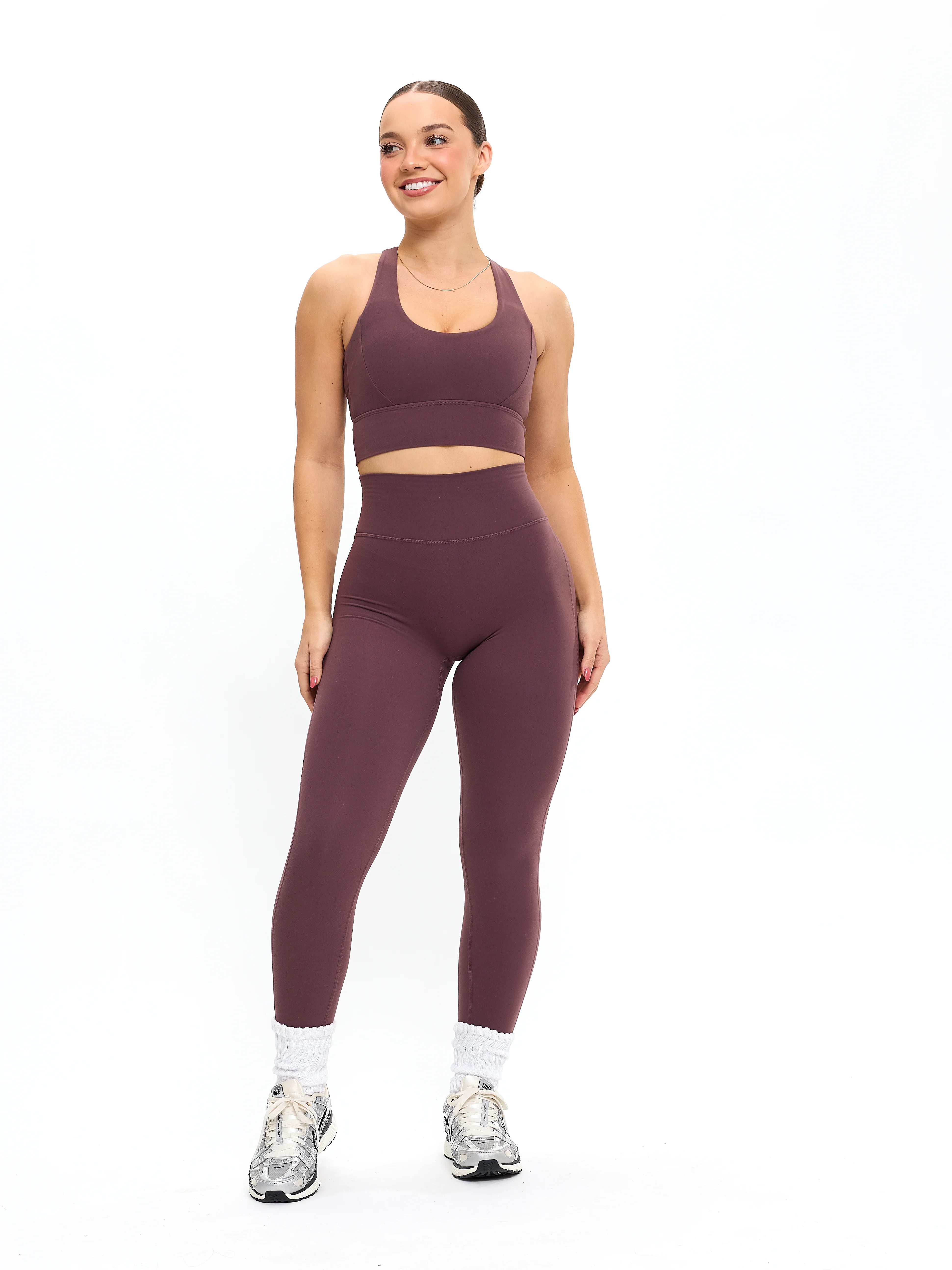 Rosa Sports Bra - Smoked Cherry - Image 3