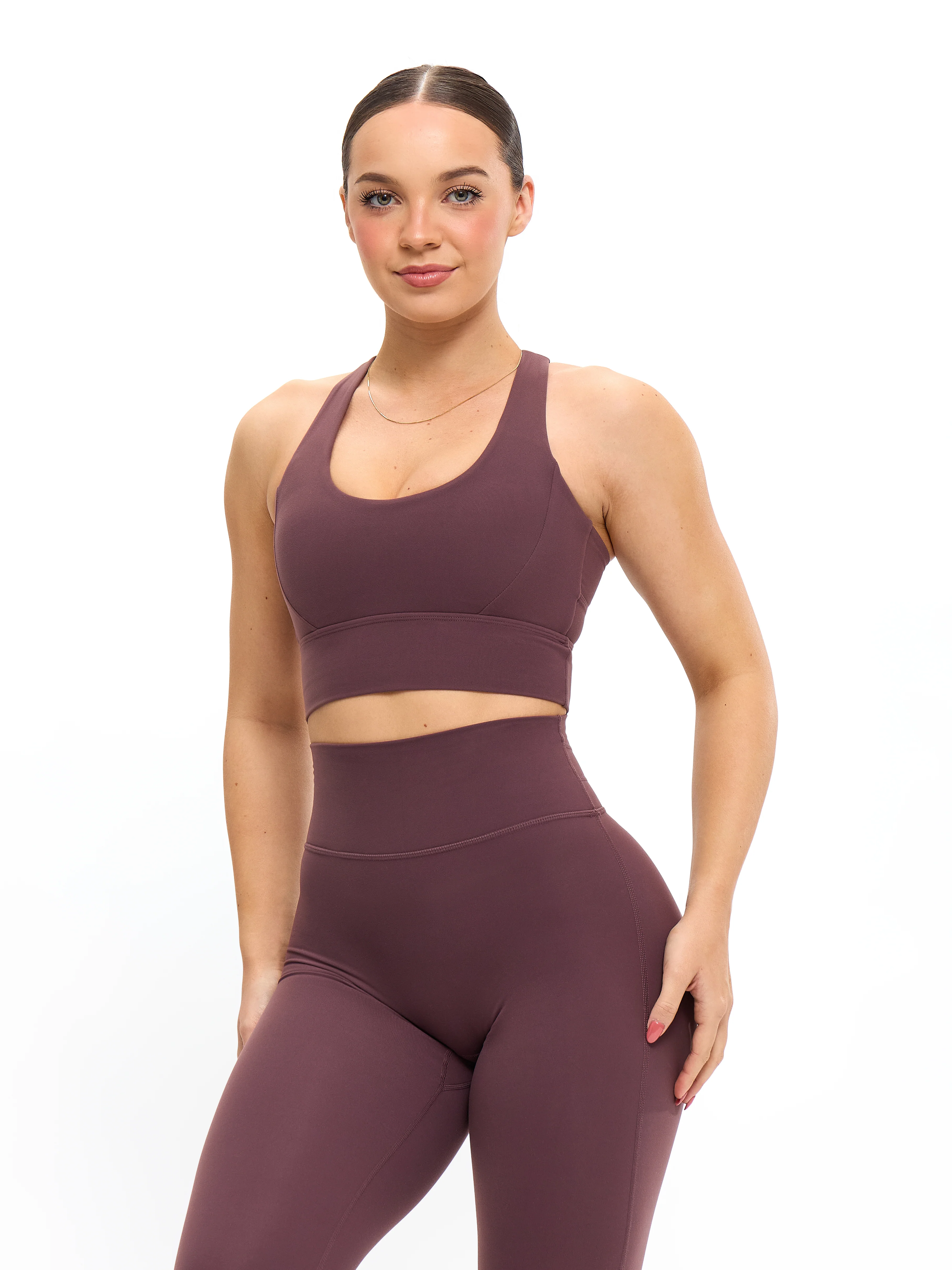 Rosa Sports Bra - Smoked Cherry - Image 4
