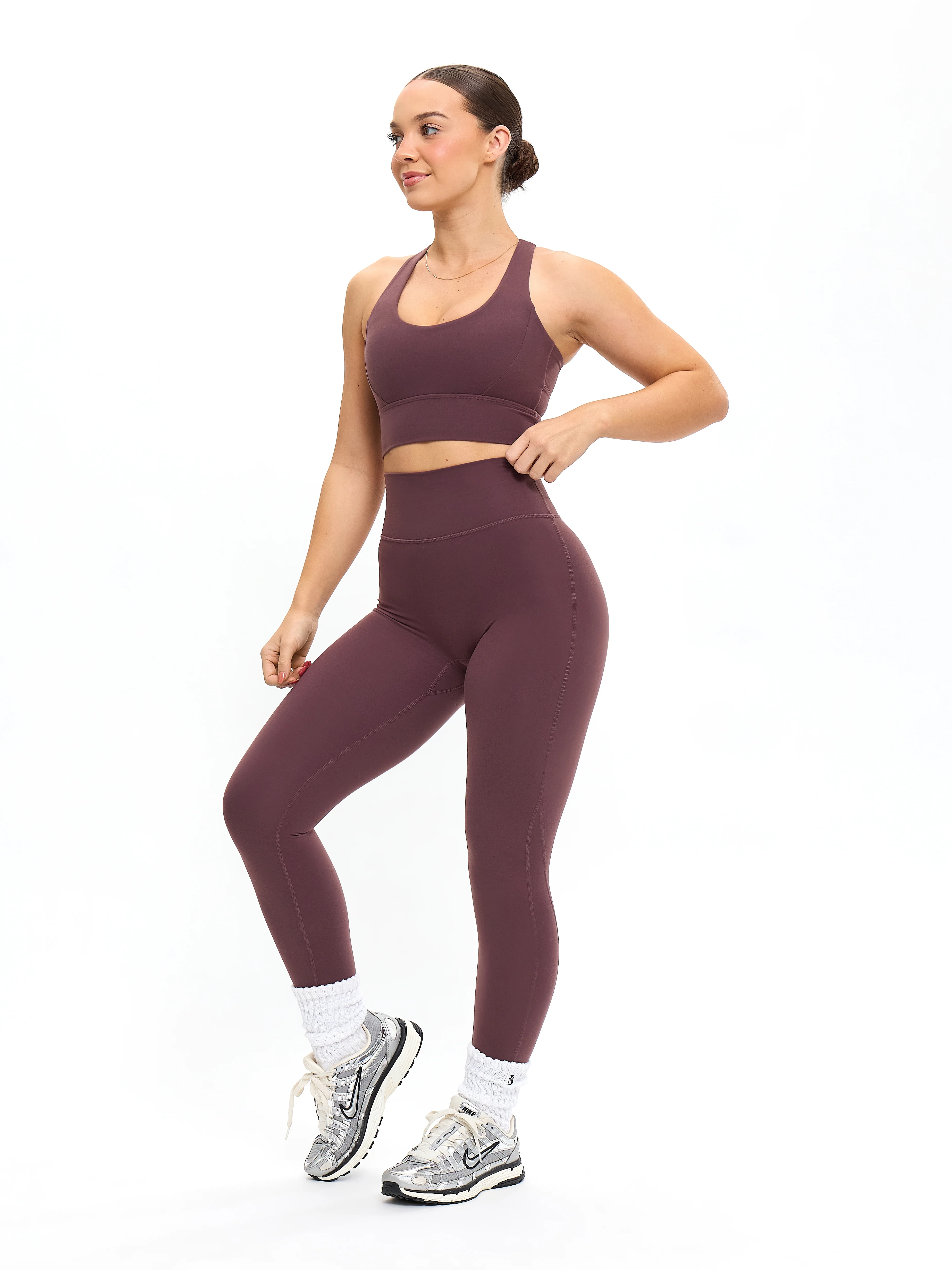 Rosa Sports Bra - Smoked Cherry - Image 5