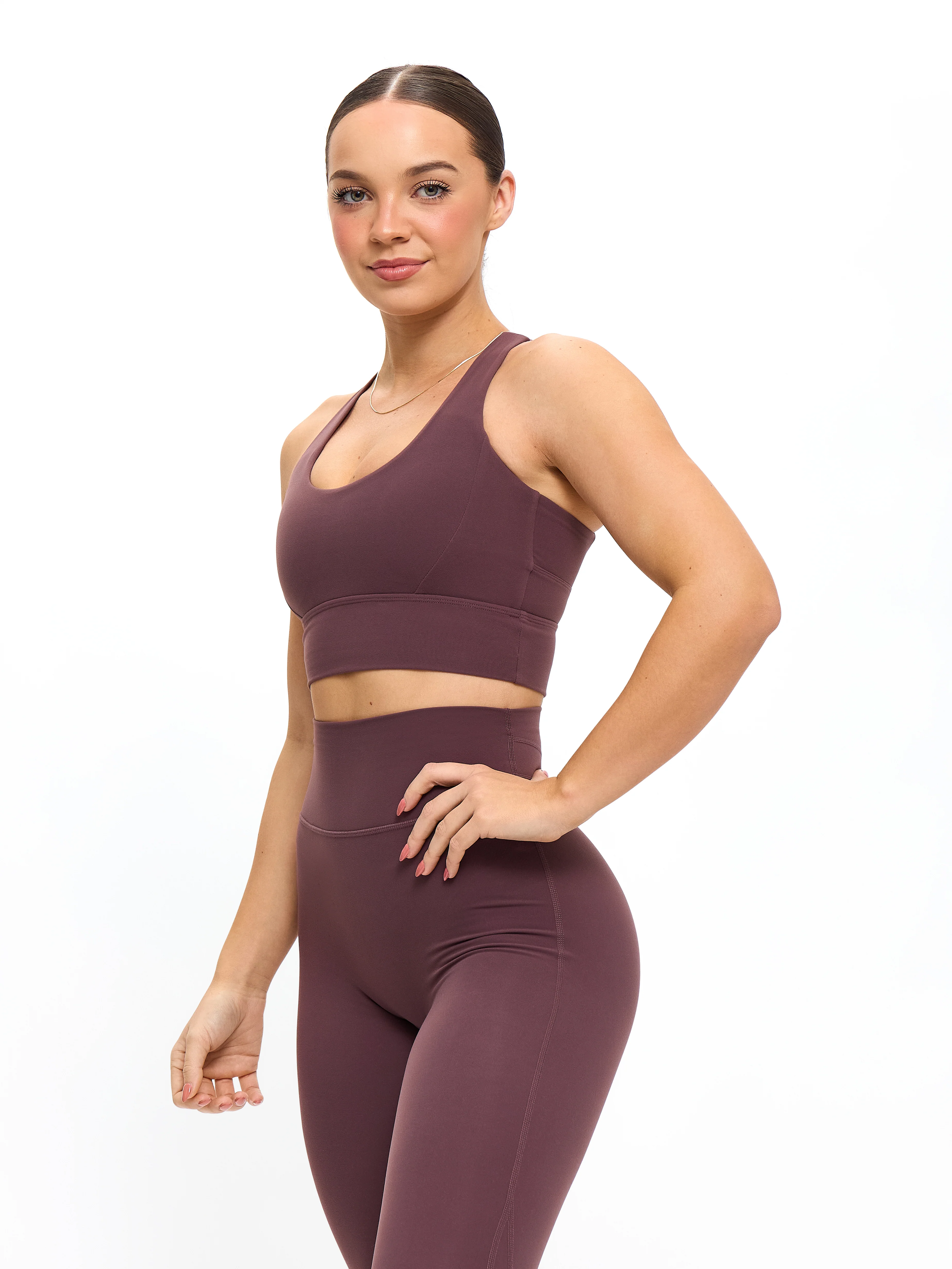 Rosa Sports Bra - Smoked Cherry - Image 6