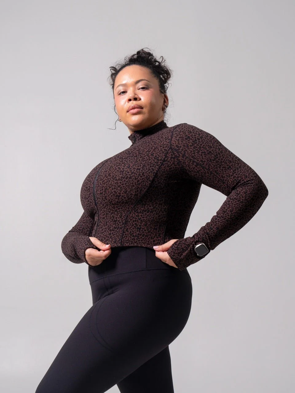 Rosa Waist Length Jacket - Leopard Print - Image 3