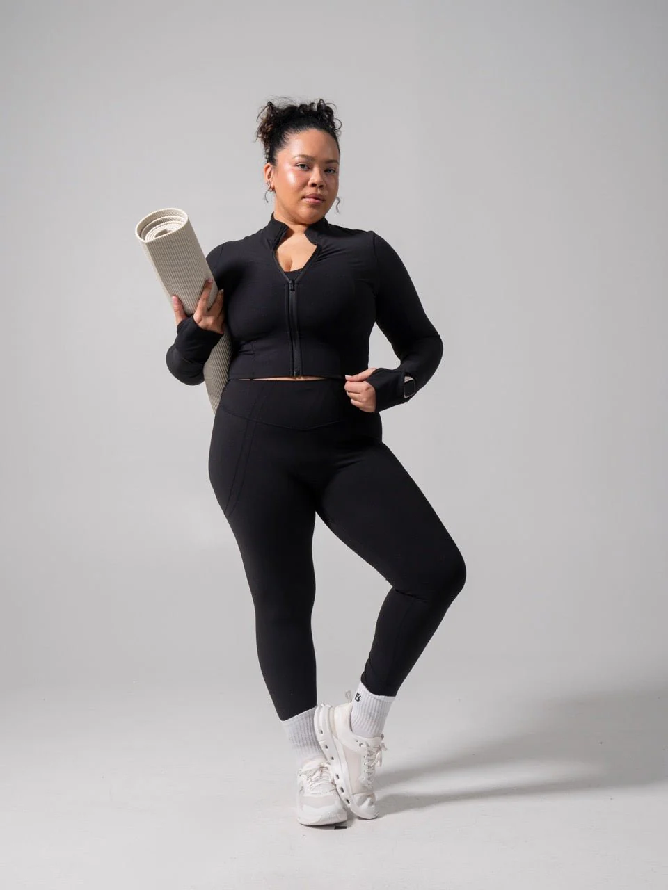 Rosa Waist Length Jacket - Onyx Black - Image 2