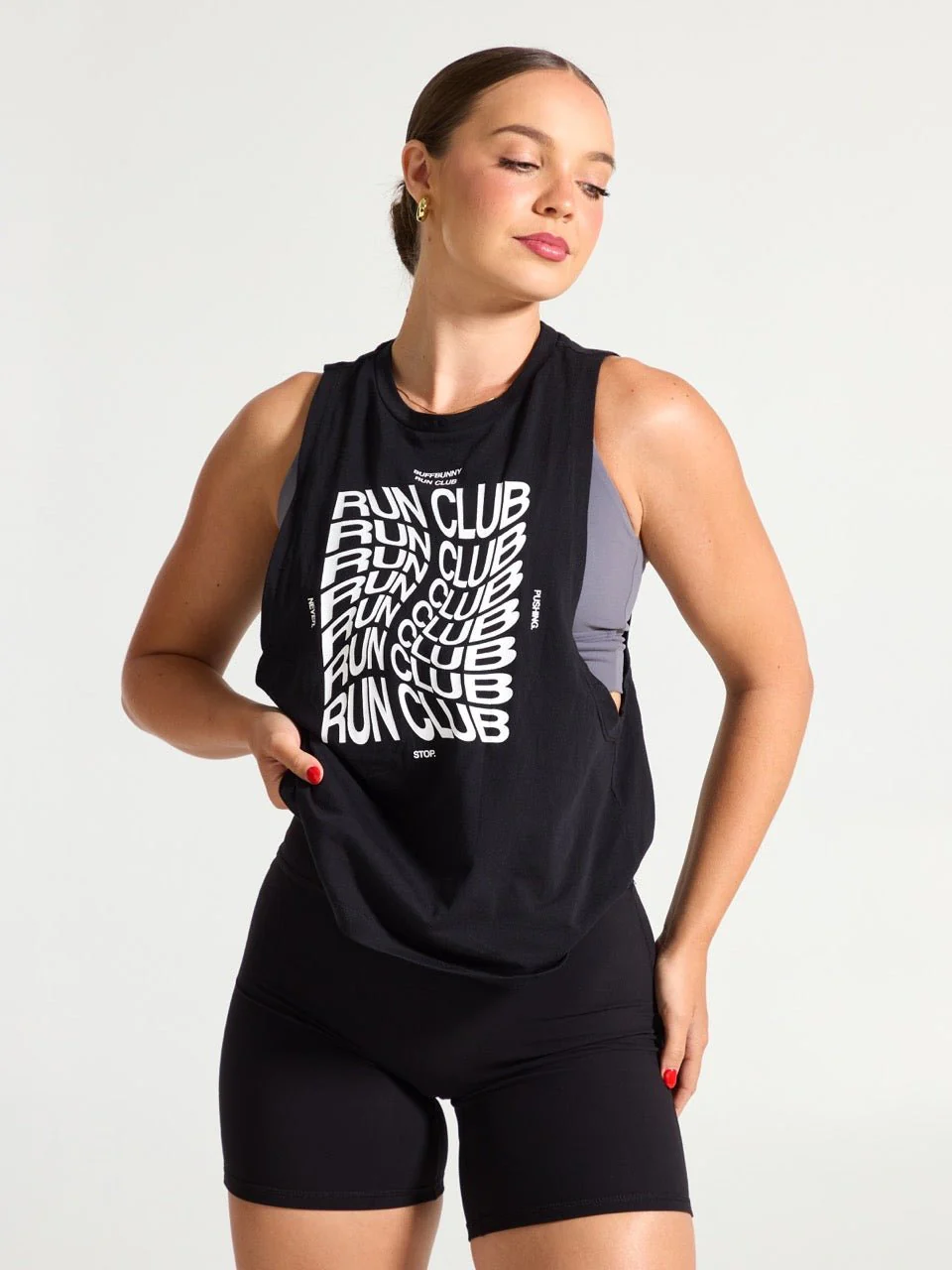 Run Club Tank - Black - Image 4
