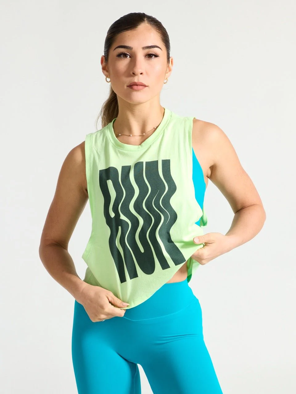 Run Crop Tank - Limearita - Image 2