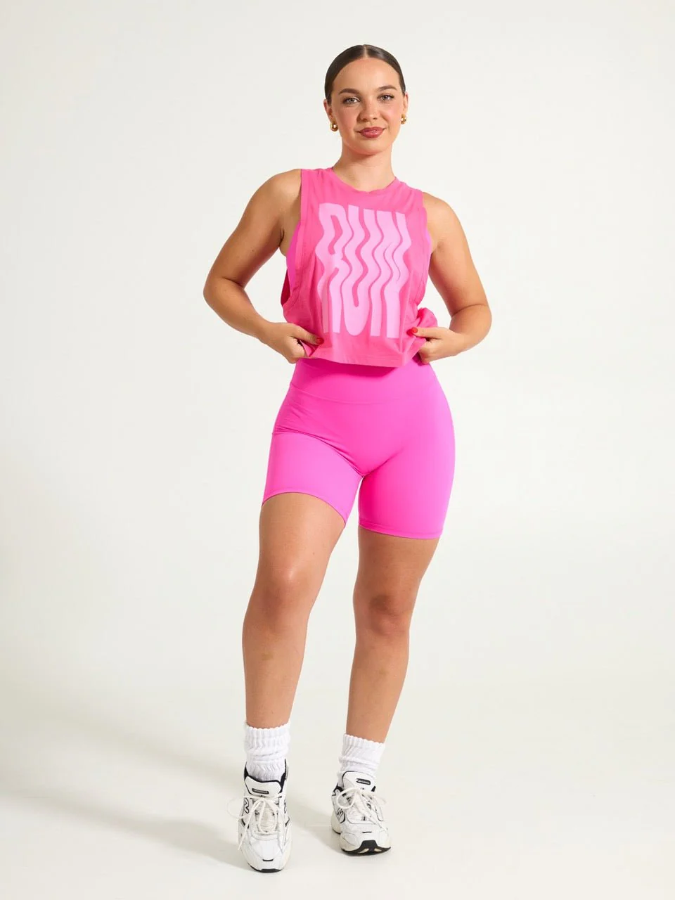 Run Crop Tank - Pink Crush - Image 2