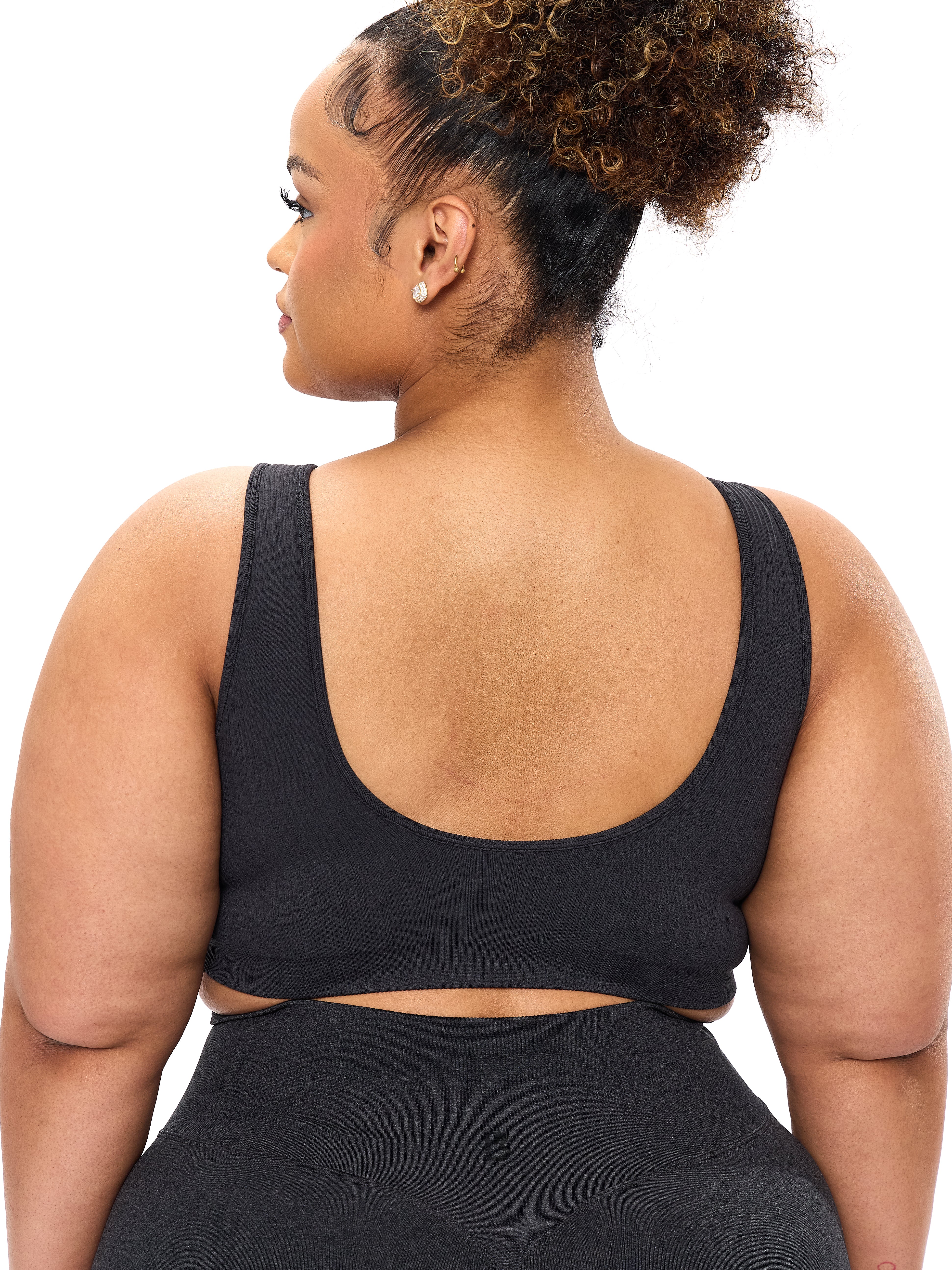 Scoop Seamless Sports Bra - Charcoal - Image 5