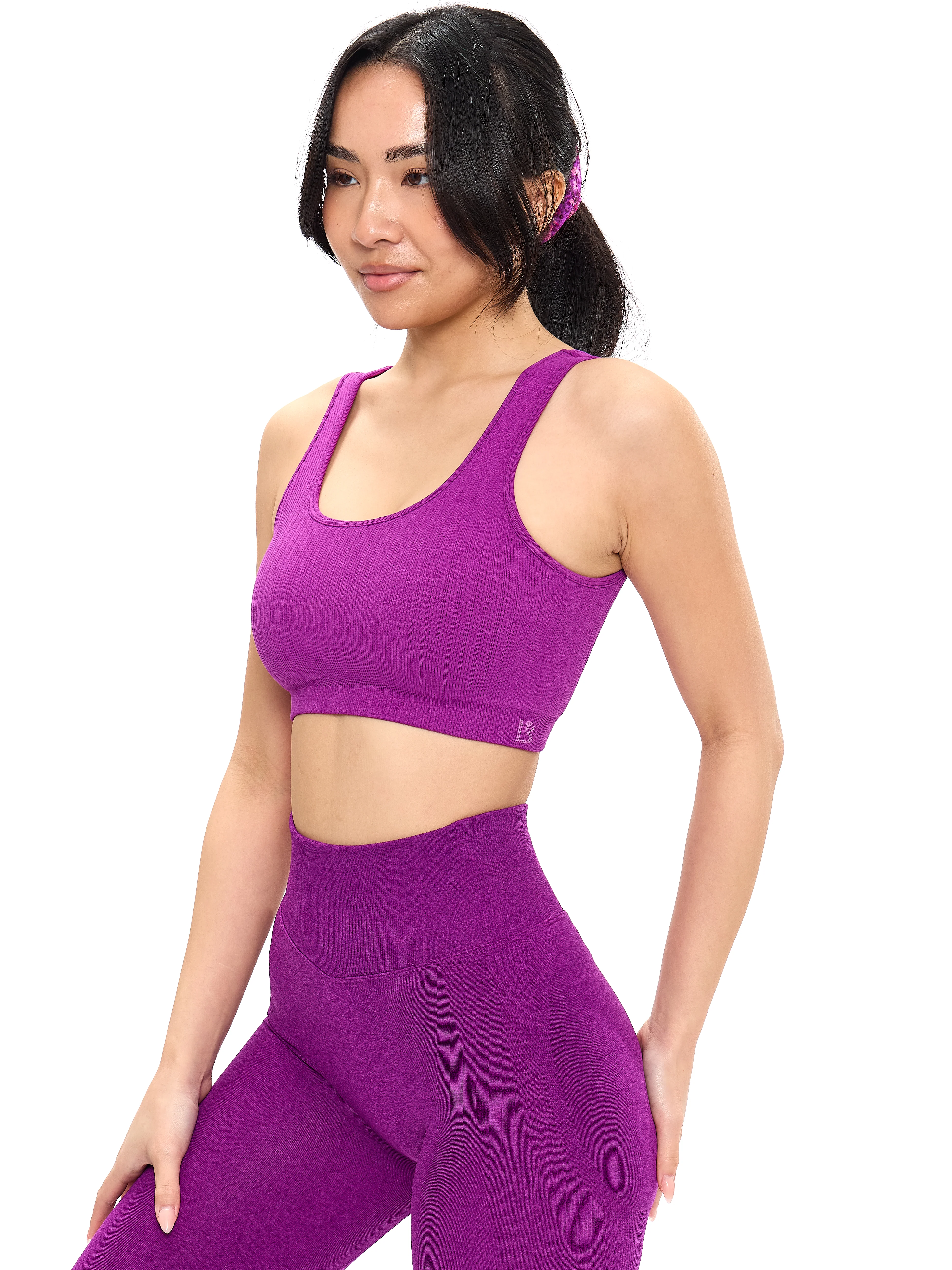 Scoop Seamless Sports Bra - Grape Juice - Image 3