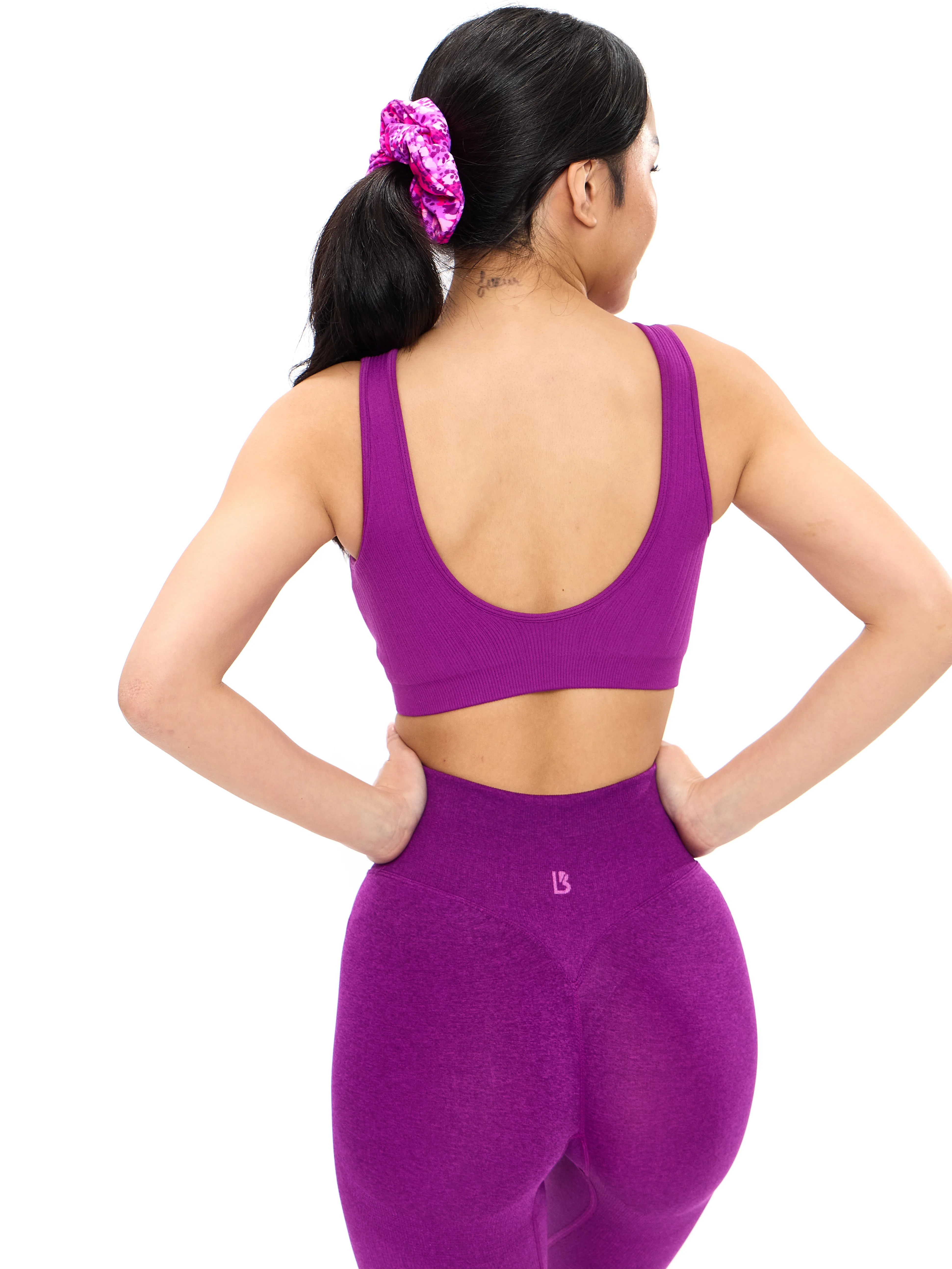 Scoop Seamless Sports Bra - Grape Juice - Image 5