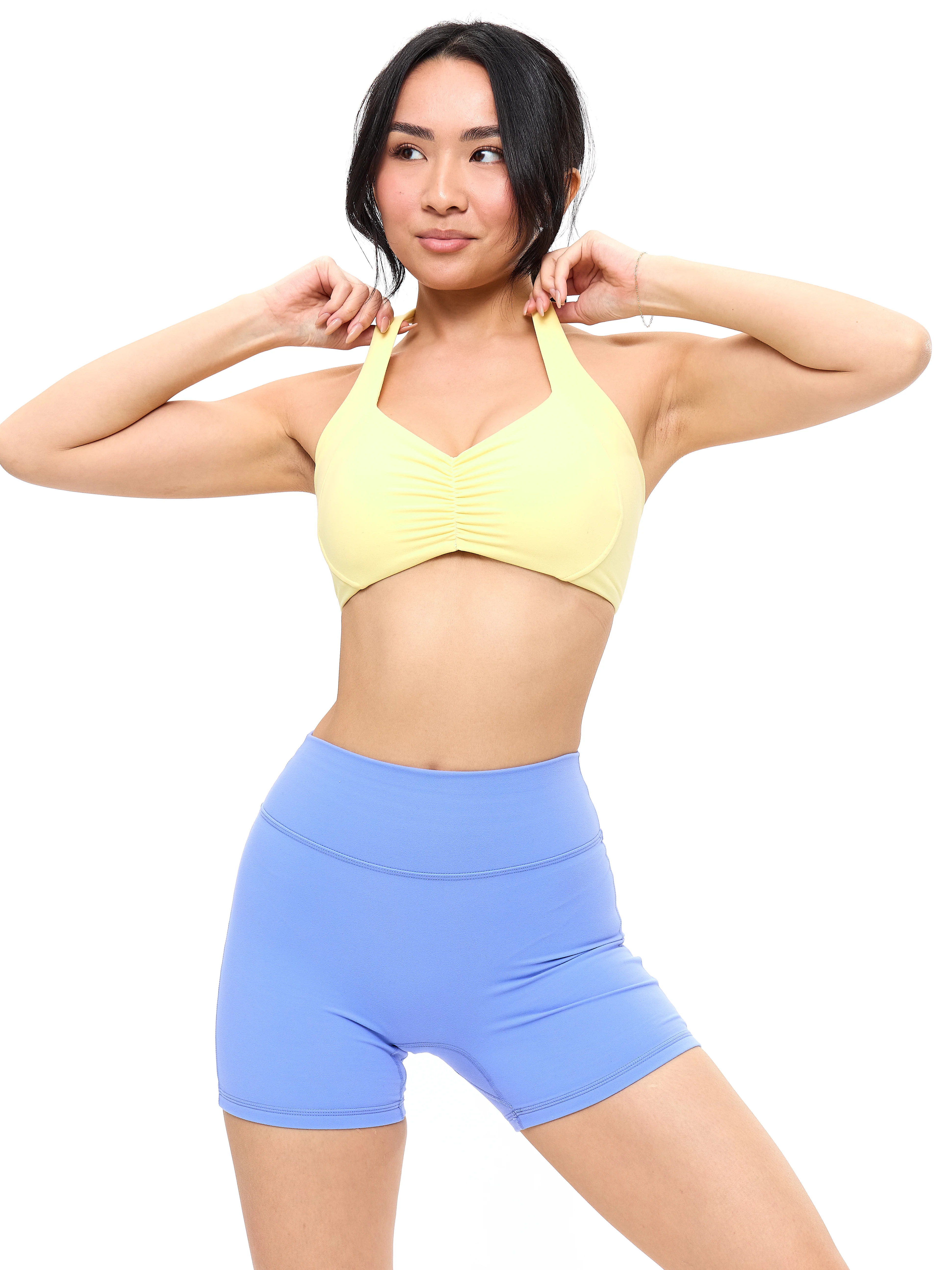 Poshknit Scrunch Halter Sports Bra - Sunbeam - Image 6