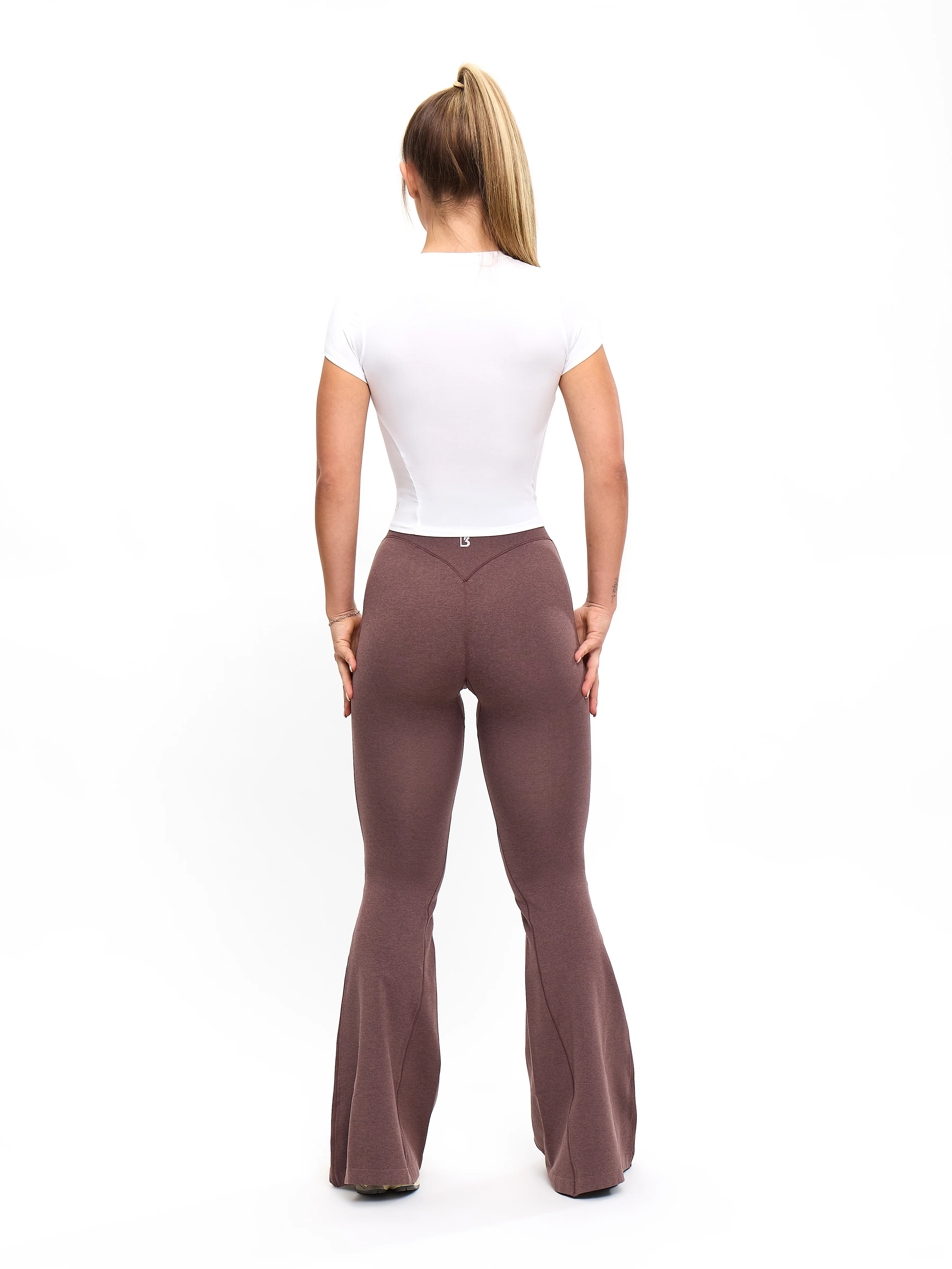Seamless Flare Legging - Mocha Berry - Image 2