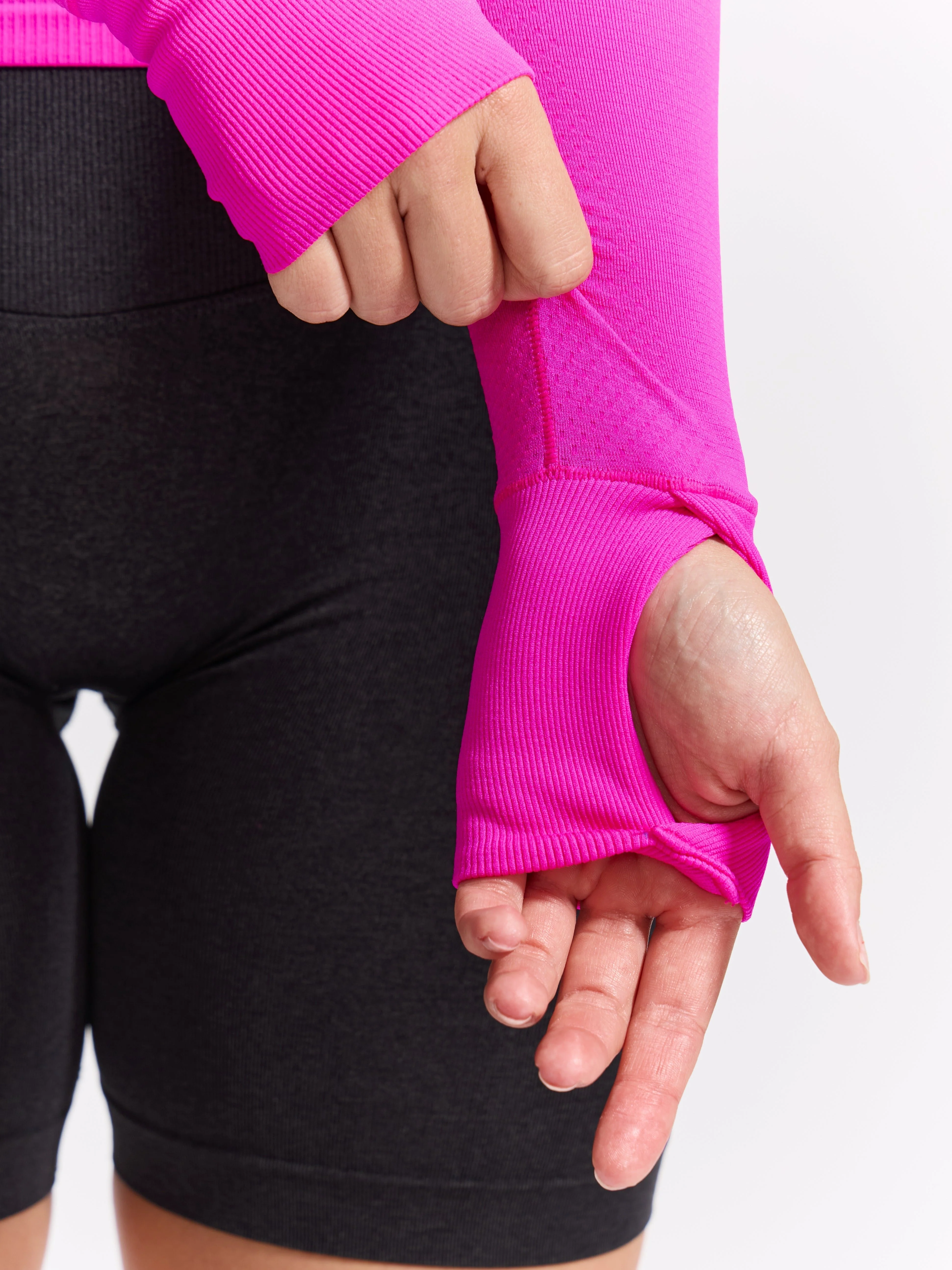 Seamless Long Sleeve Baby Tee - Hard Candy - Image 5