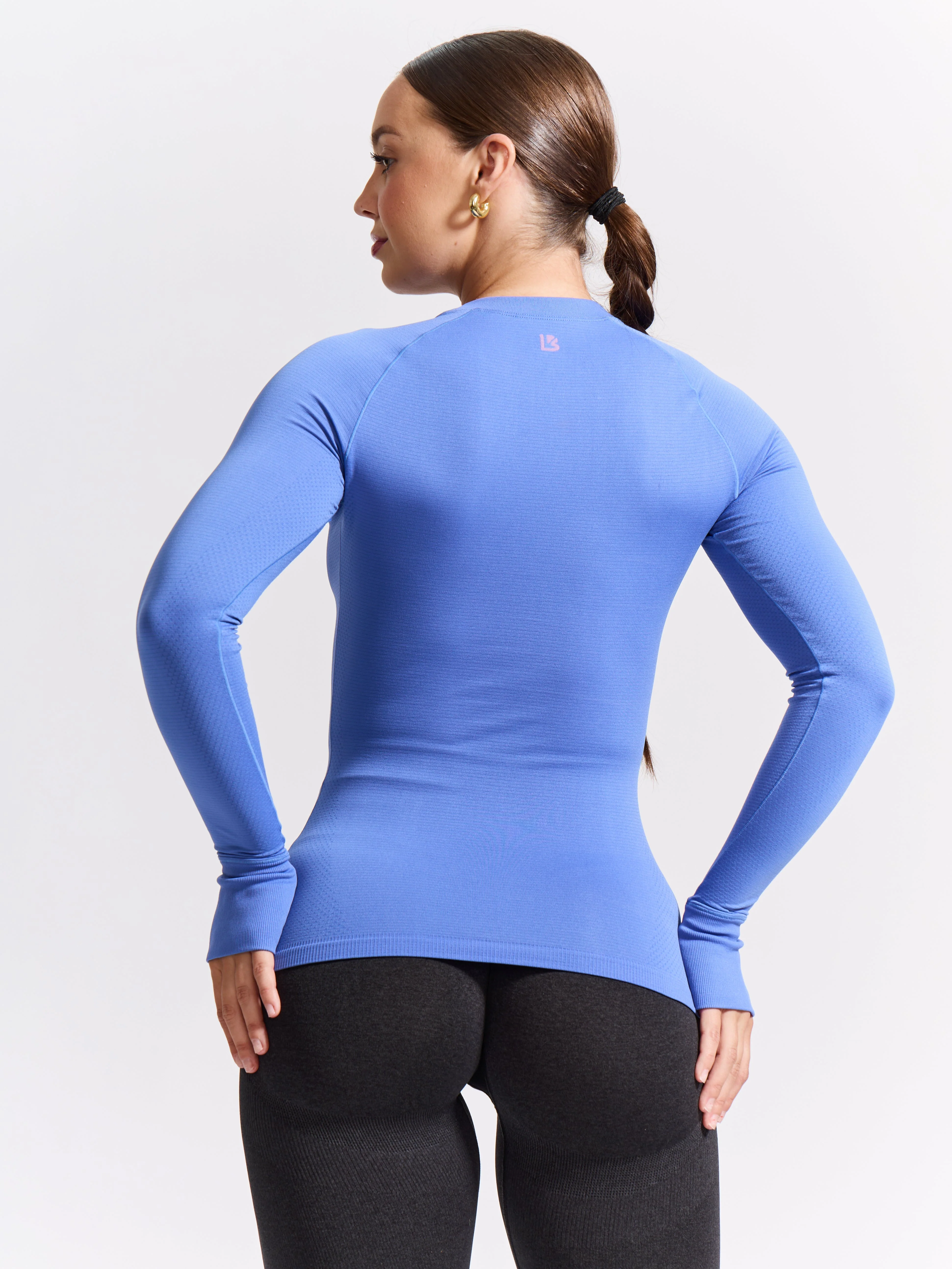 Seamless Long Sleeve Tee - Ultraviolet - Image 2