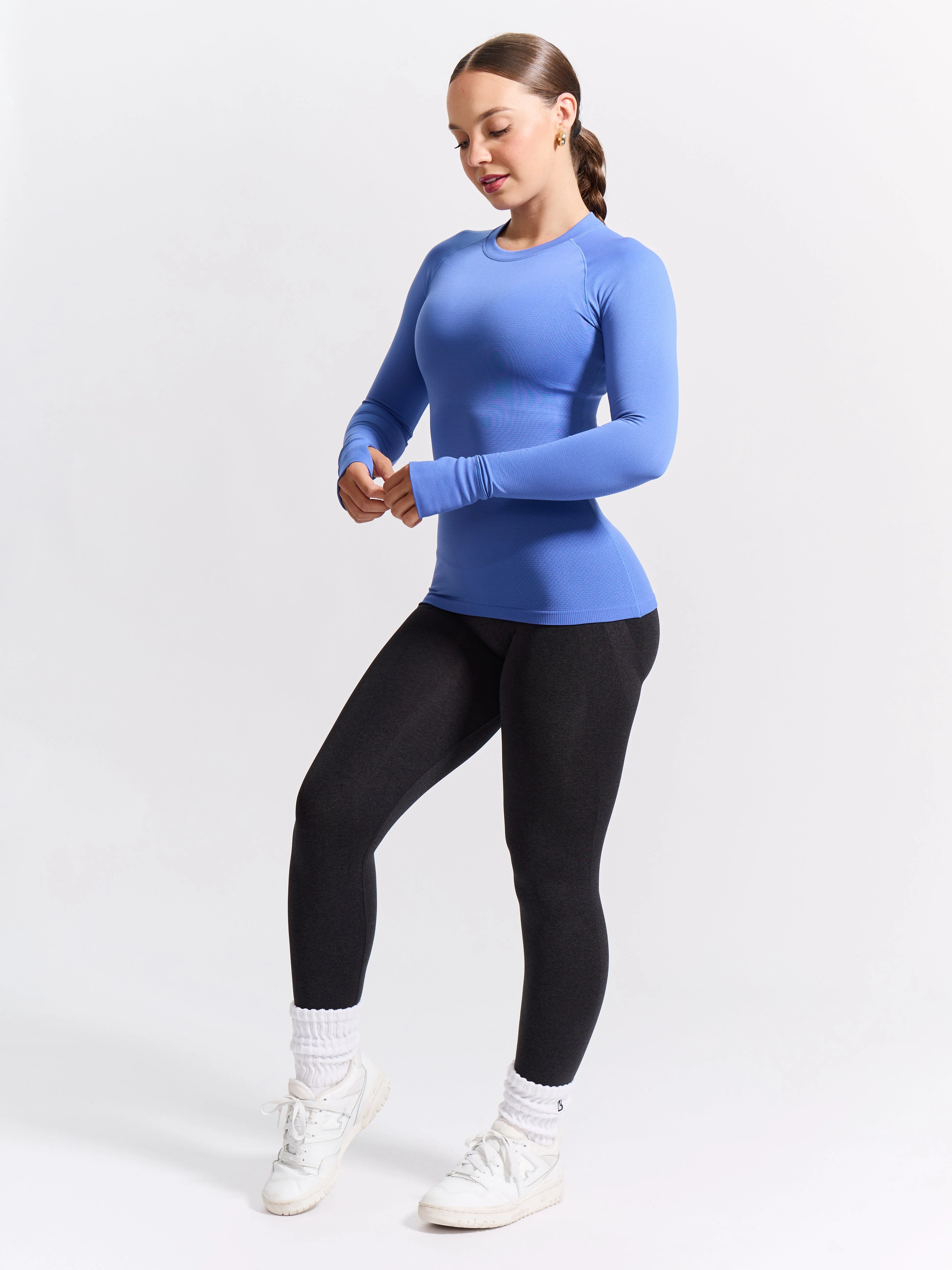 Seamless Long Sleeve Tee - Ultraviolet - Image 3