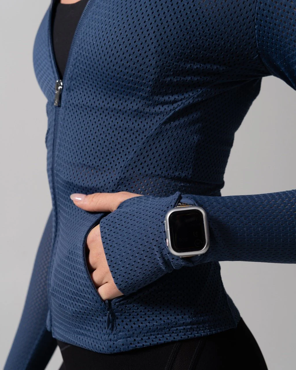 Spice Mesh Jacket - Baked Blue - Image 2