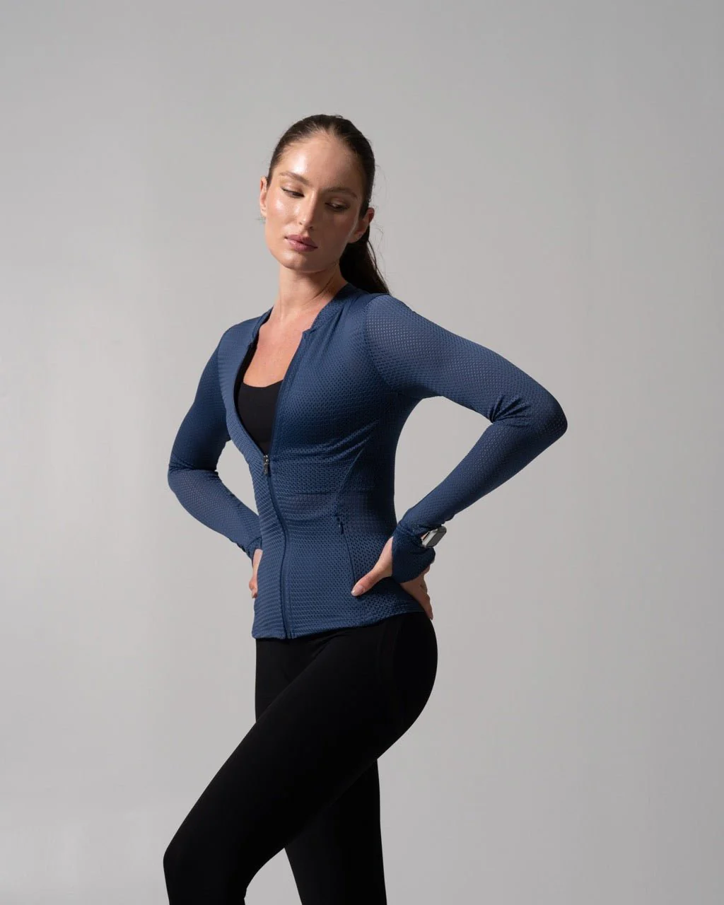 Spice Mesh Jacket - Baked Blue - Image 4