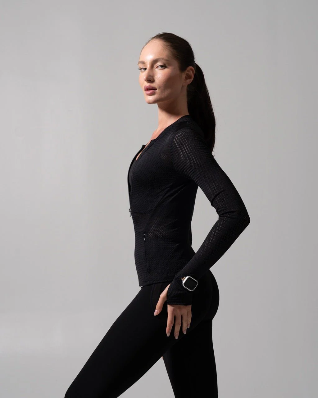 Spice Mesh Jacket - Onyx Black - Image 3