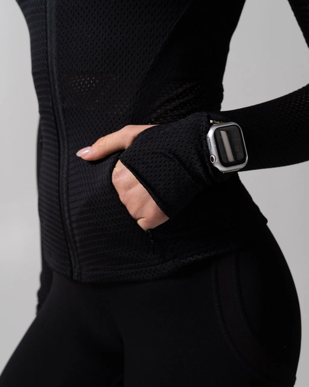 Spice Mesh Jacket - Onyx Black - Image 8