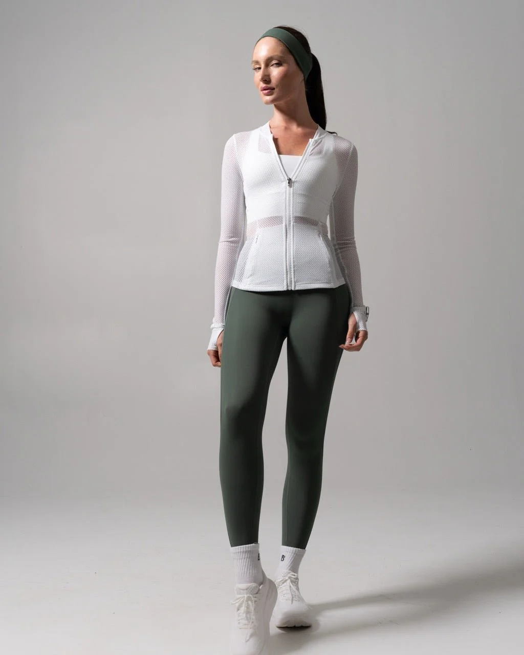 Spice Mesh Jacket - White - Image 2
