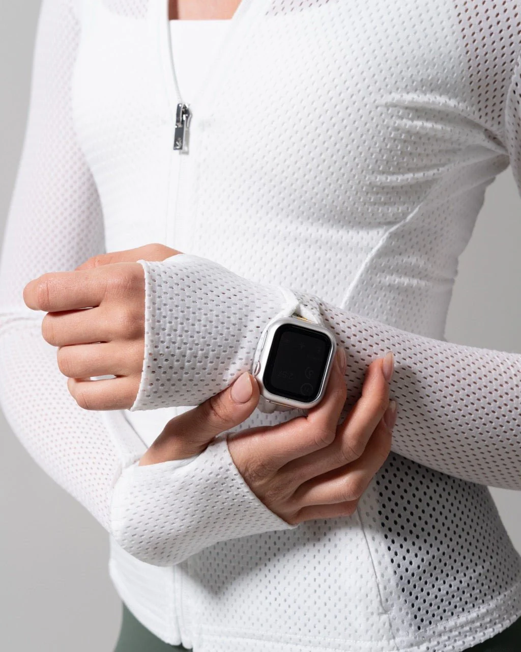 Spice Mesh Jacket - White - Image 4