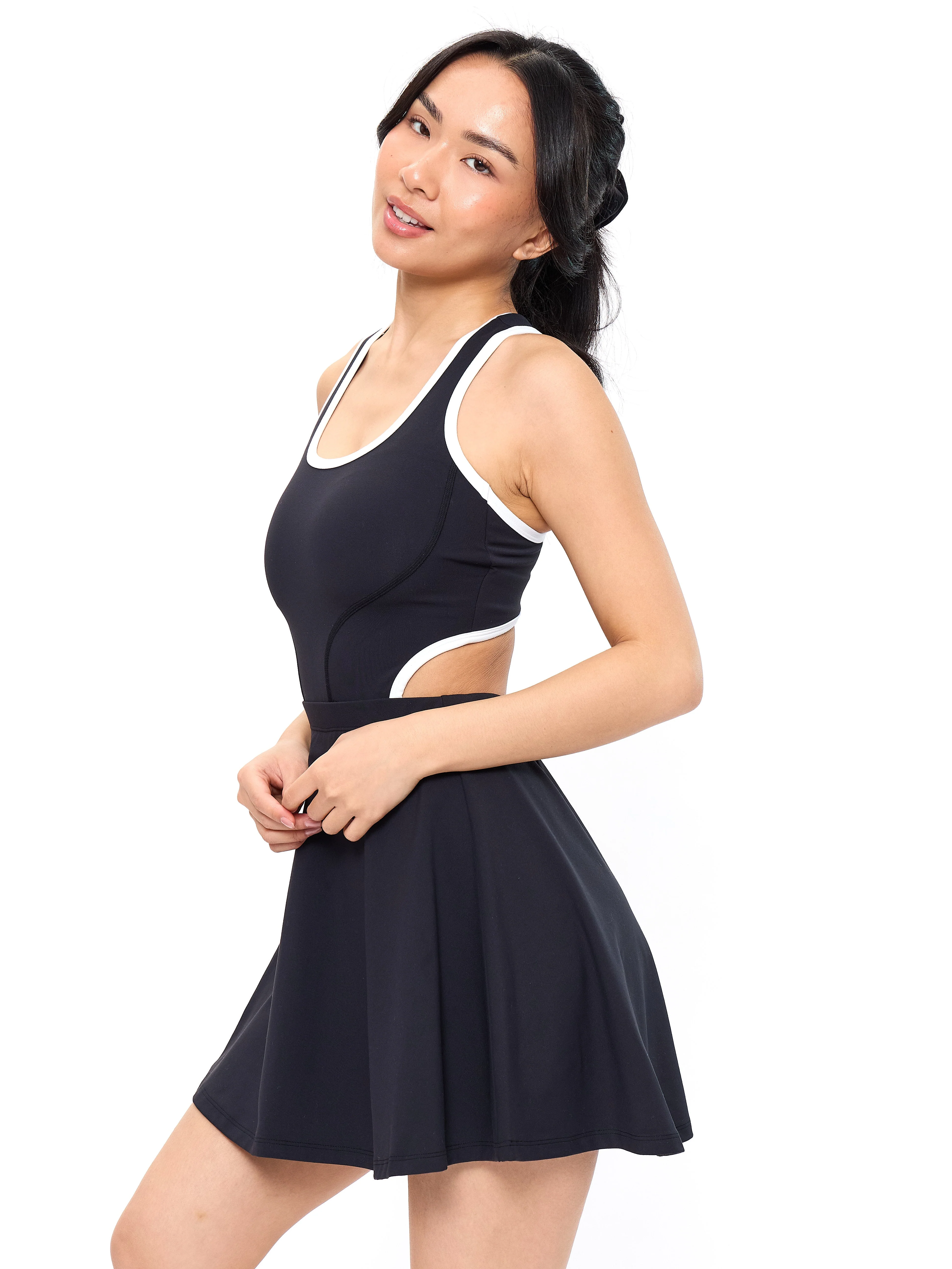 Sporty Story Dress - Onyx Black - Image 3