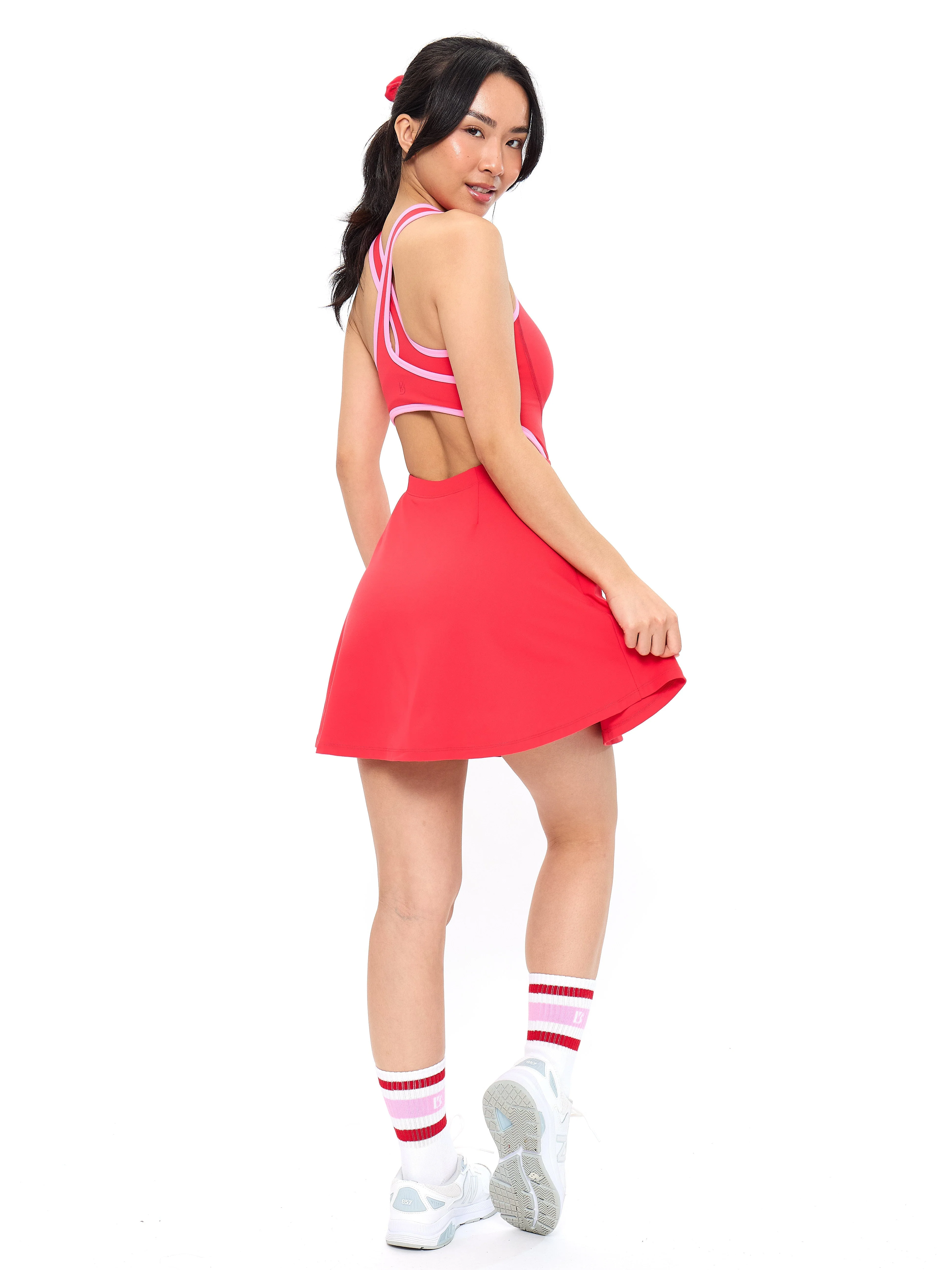 Sporty Story Dress - Salsa Red - Image 6
