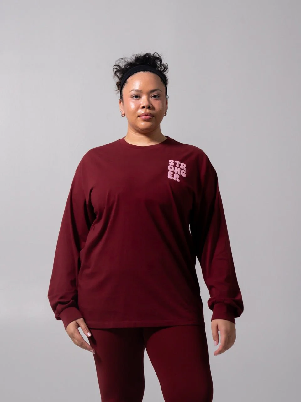 Stronger Long Sleeve Tee - Vineyard - Image 2