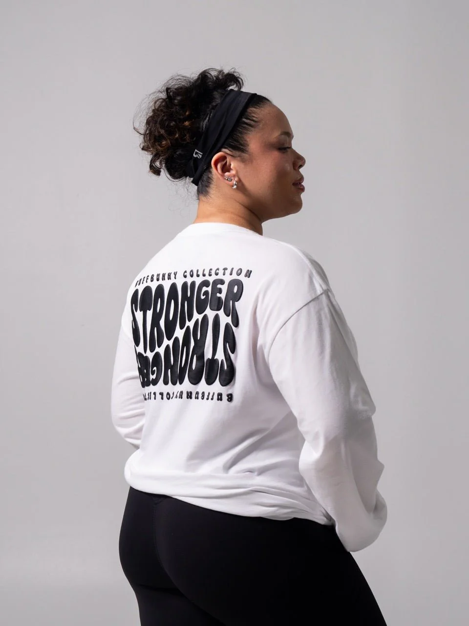 Stronger Long Sleeve Tee - White - Image 7