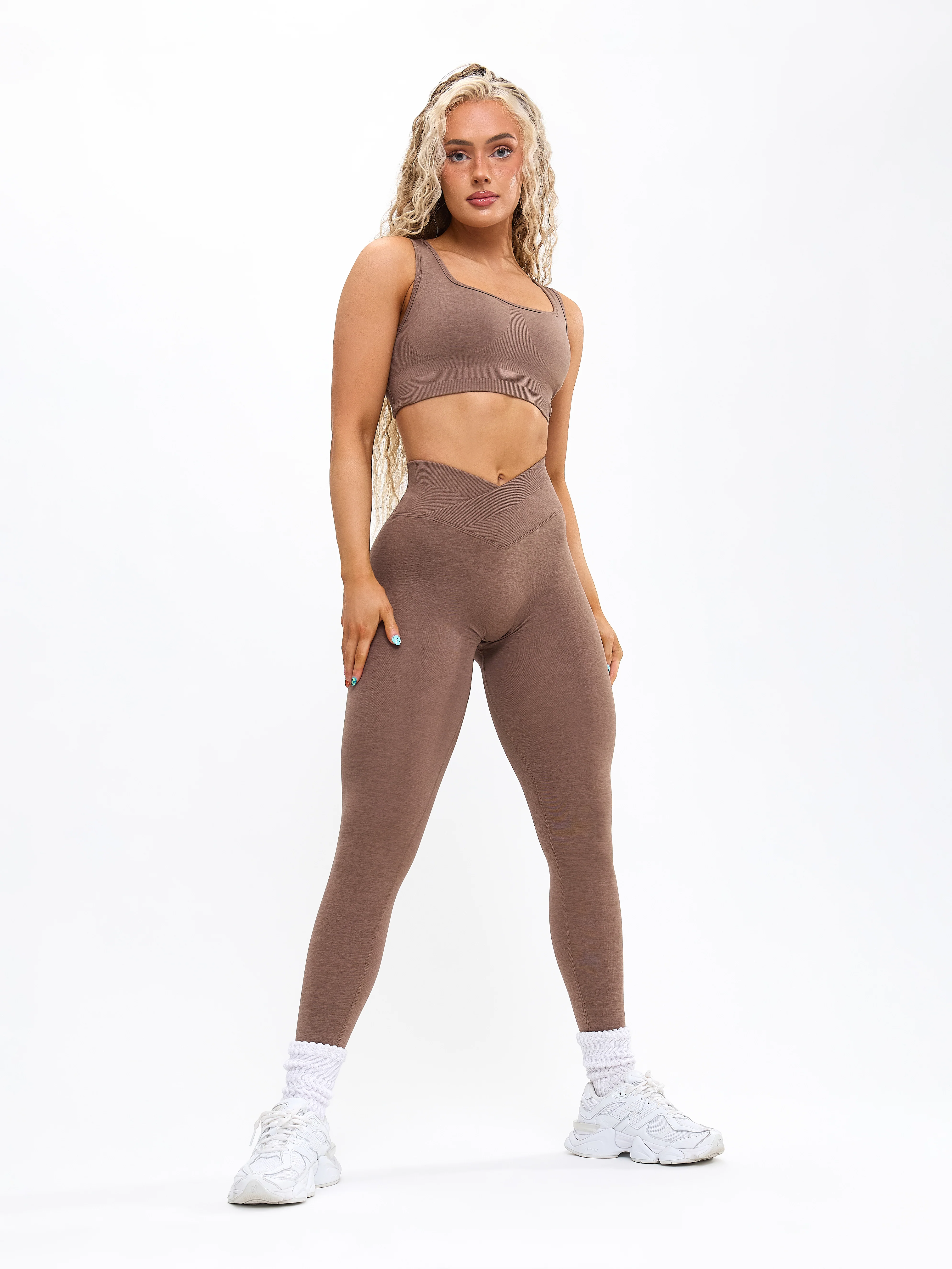 Synergy Seamless Sports Bra - Chai Latte - Image 3
