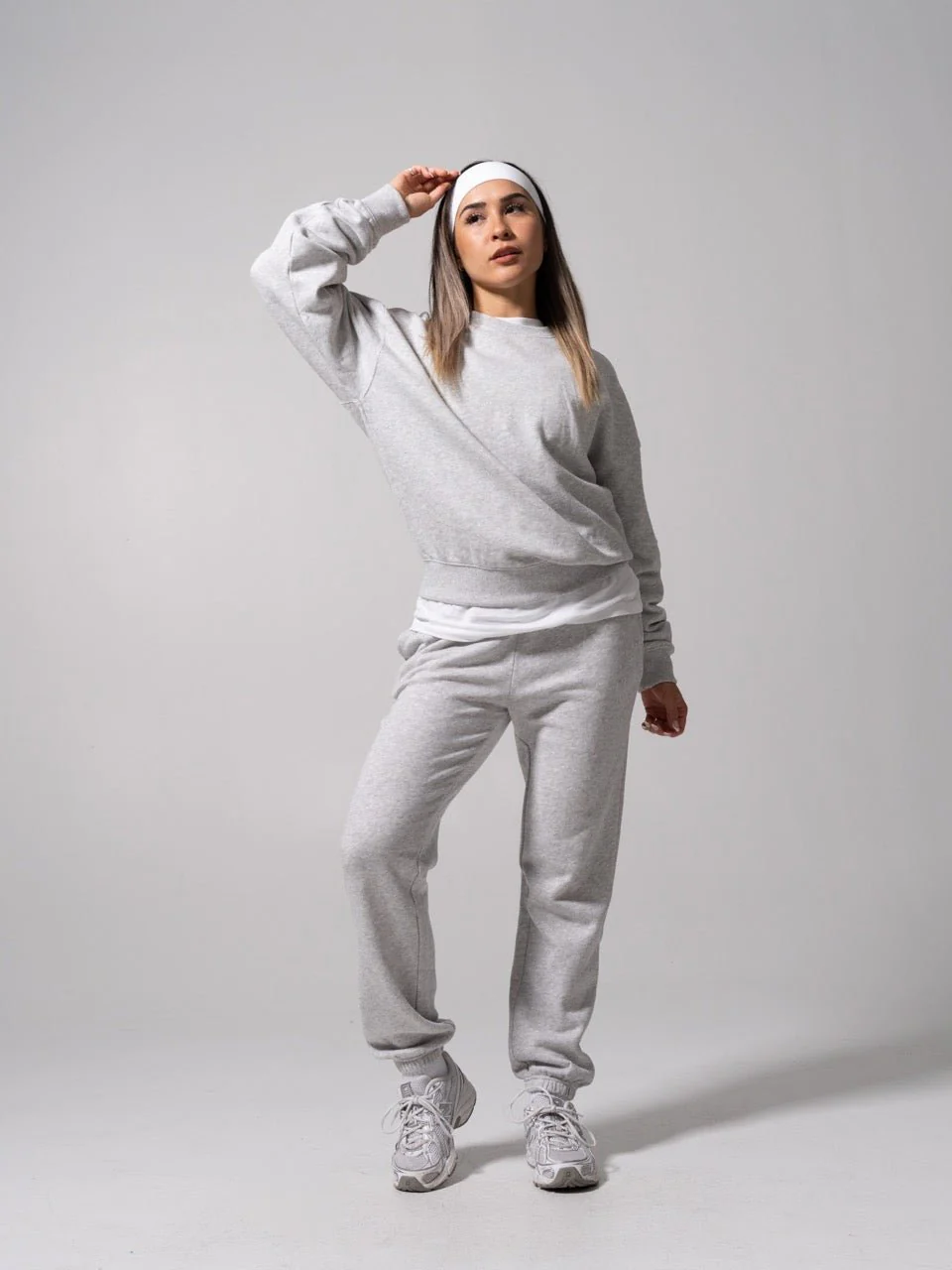 Threads Crew Pullover - Heather Grey - Image 2