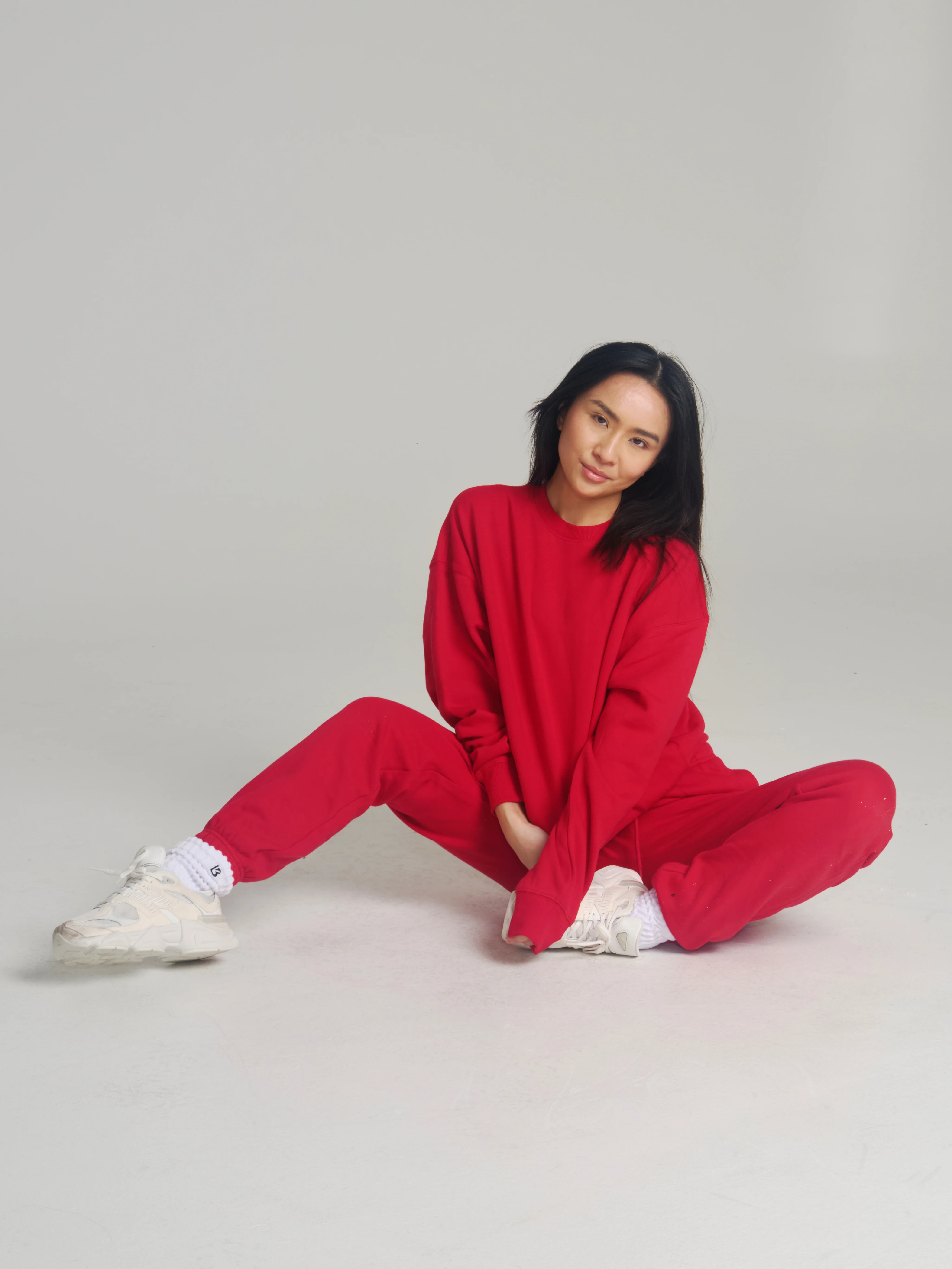 Threads Crew Pullover - Lipstick Red - Image 3