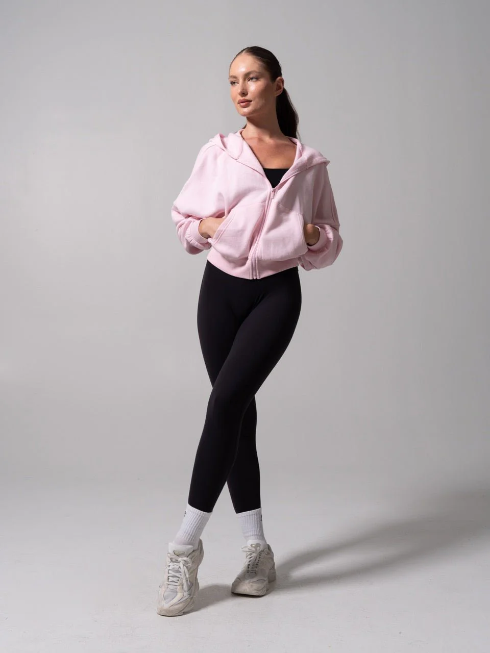 Threads Waist Zip Hoodie - Light Hot Mess - Image 2