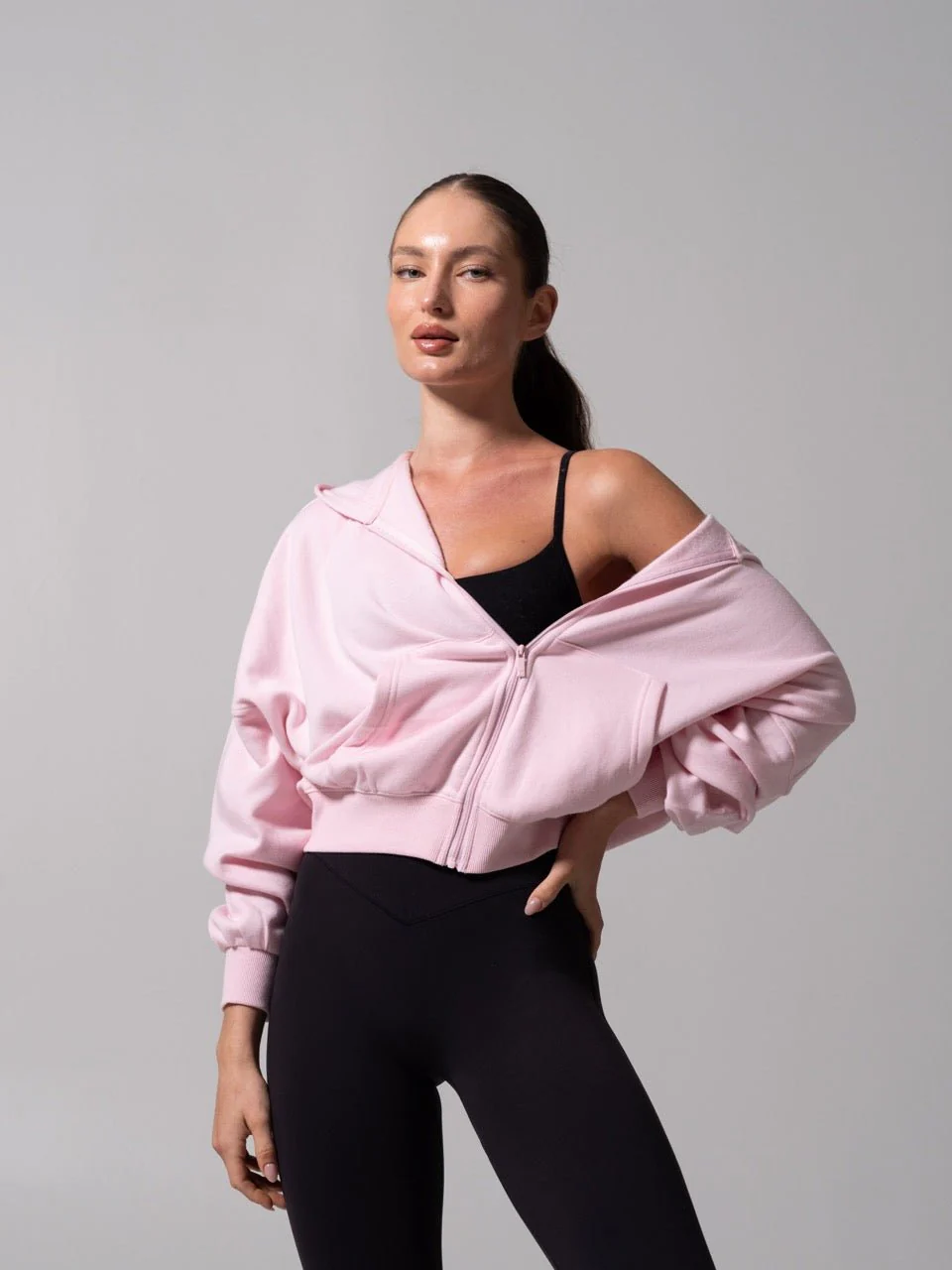 Threads Waist Zip Hoodie - Light Hot Mess - Image 4