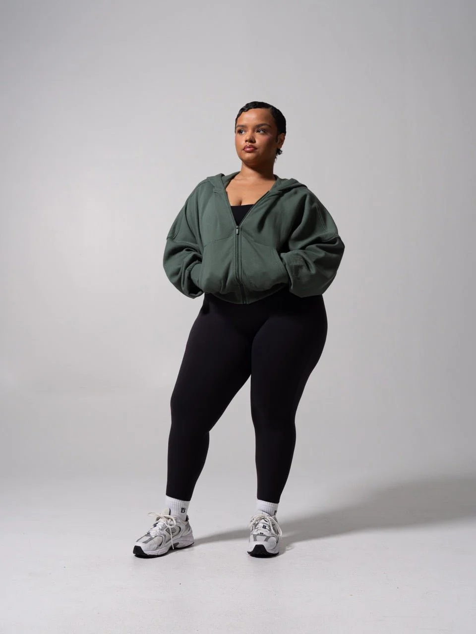 Threads Waist Zip Hoodie - Limon Pepino - Image 2
