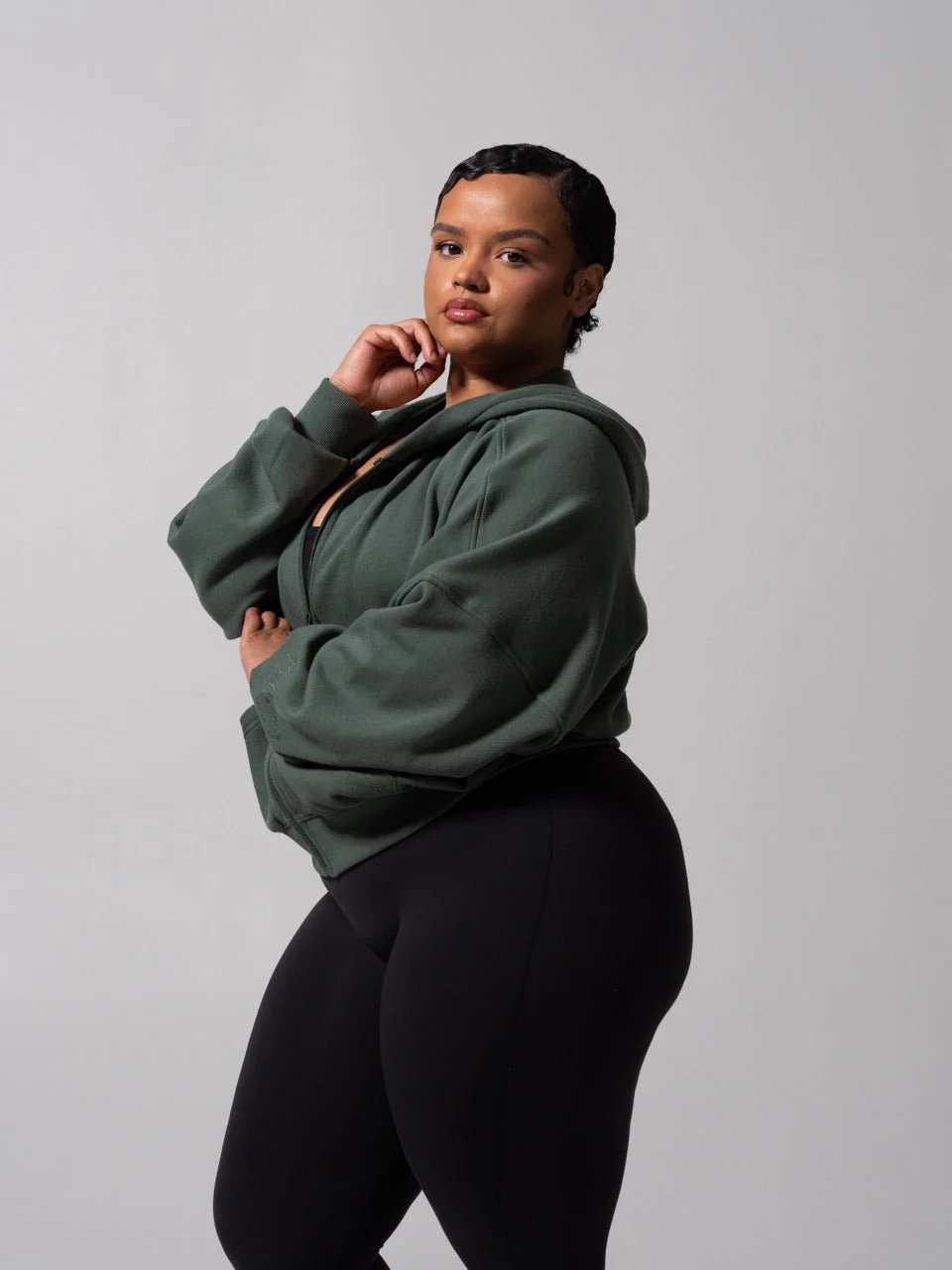 Threads Waist Zip Hoodie - Limon Pepino - Image 3