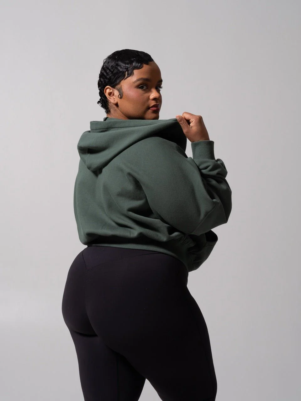 Threads Waist Zip Hoodie - Limon Pepino - Image 4