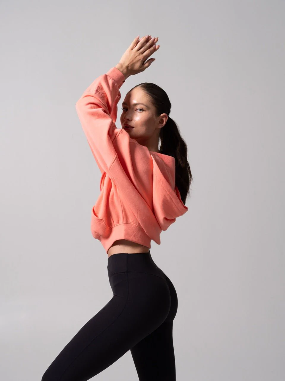 Threads Waist Zip Hoodie - Sorbet - Image 4